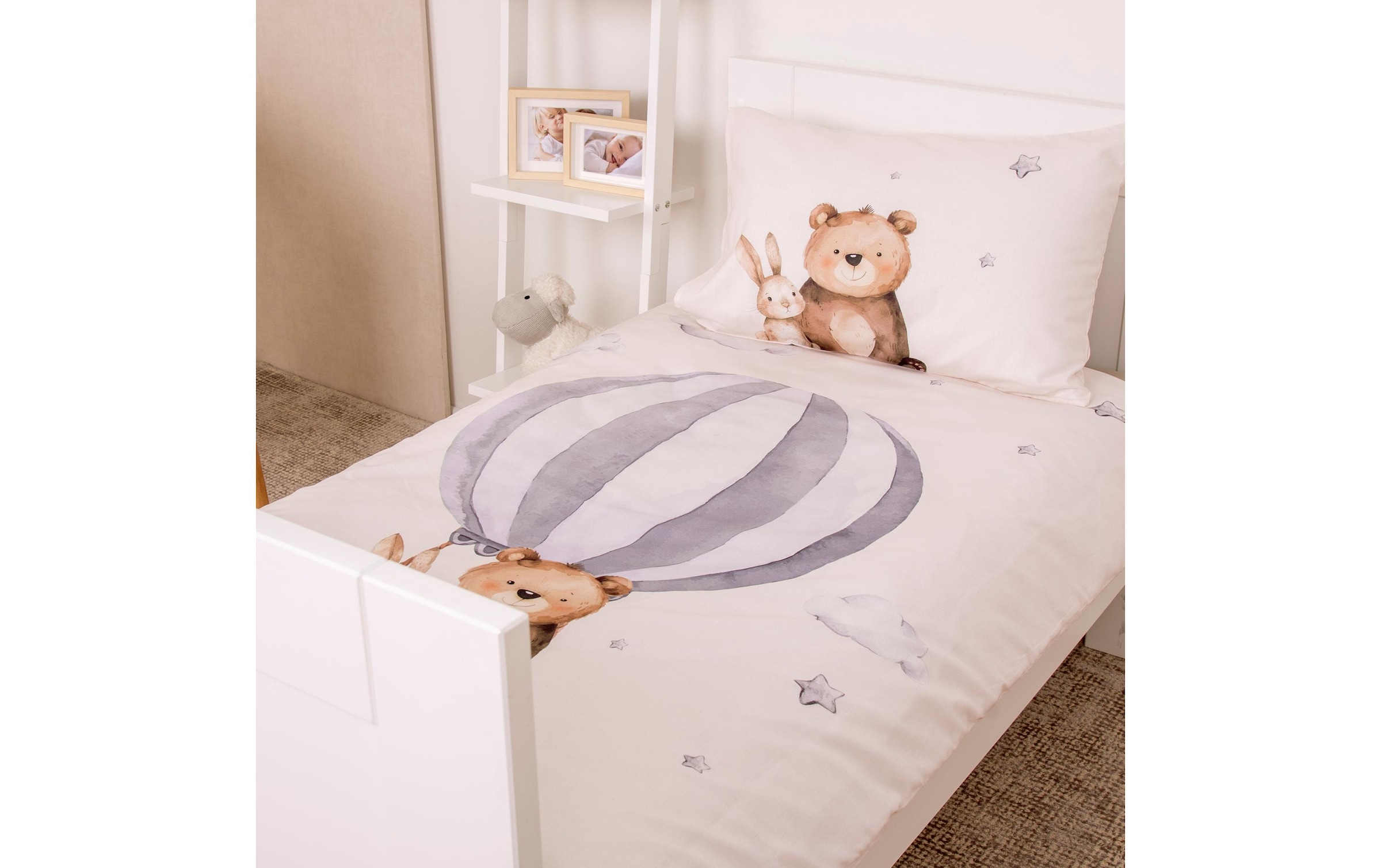 Herding Kinderbettwäsche »babybest Ballonfahrt« 2 Wendebettwäsche