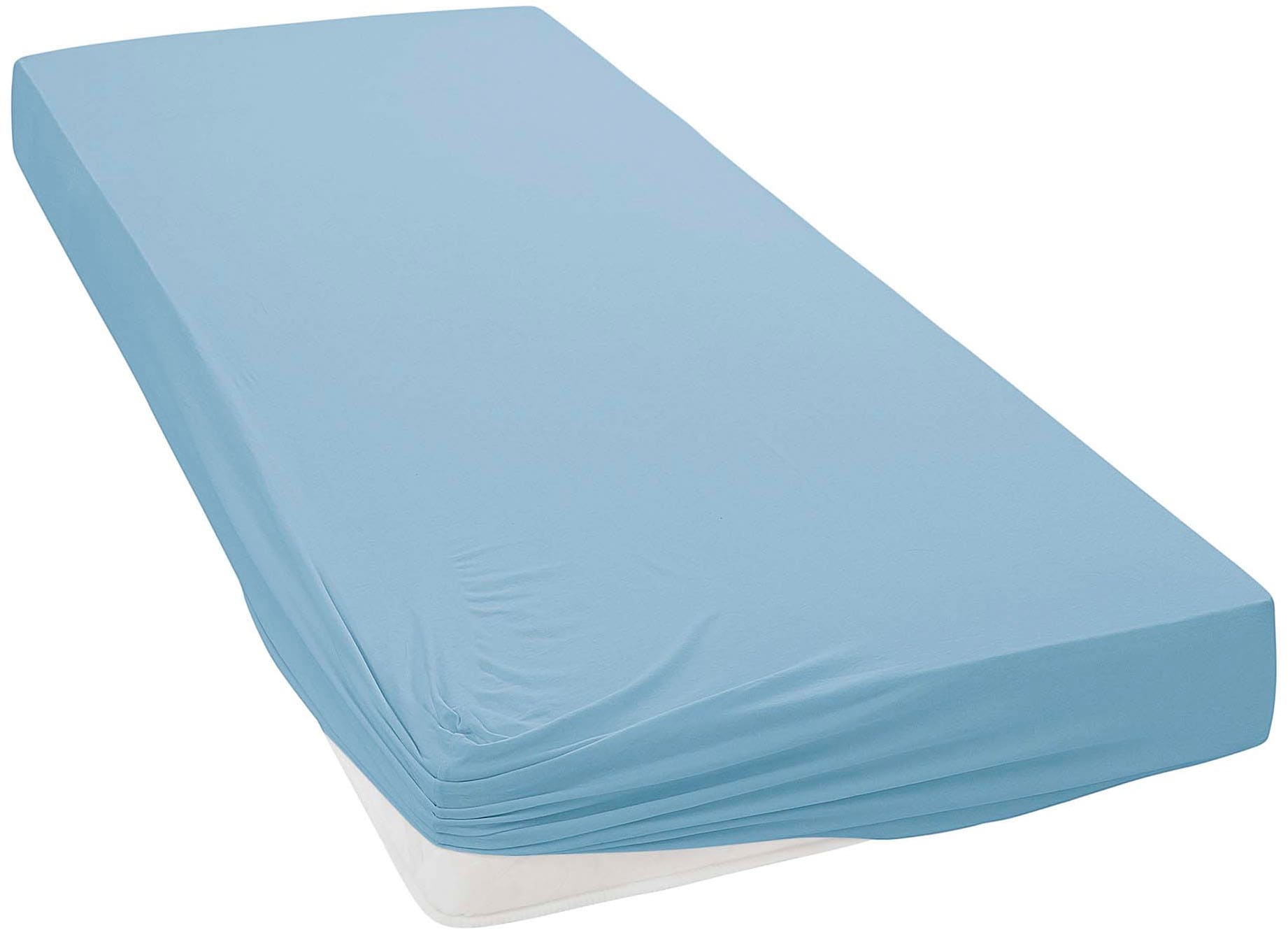 Janine Spannbettlaken »MAKO-FEINJERSEY 5007« aus 100% Baumwolle, für Matratzen bis 26 cm Höhe