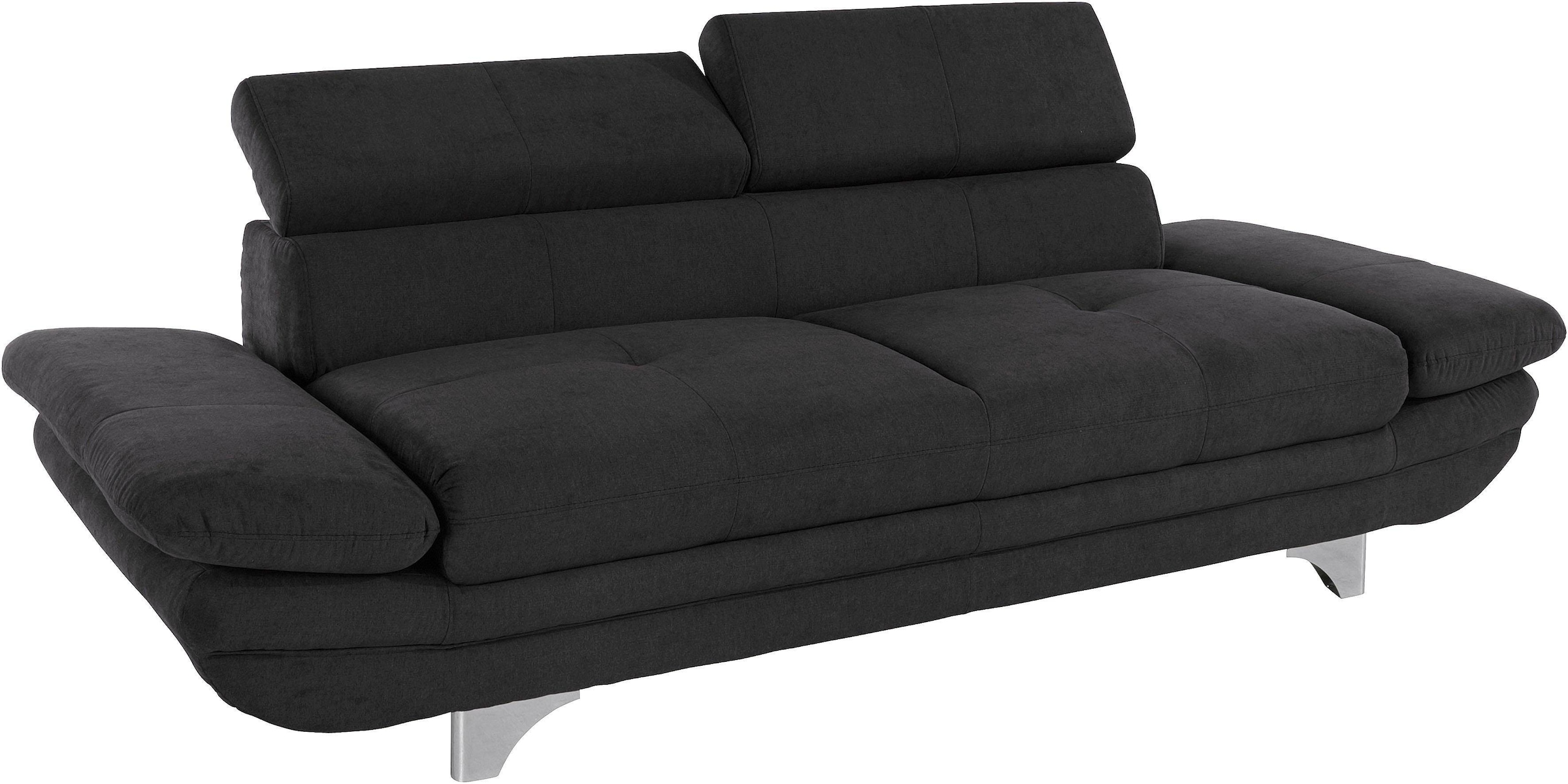 COTTA Polstergarnitur »Enterprise« Set,  Set bestehend aus 2,5-Sitzer mit Arm- & Kopfteilverstellung & Hocker