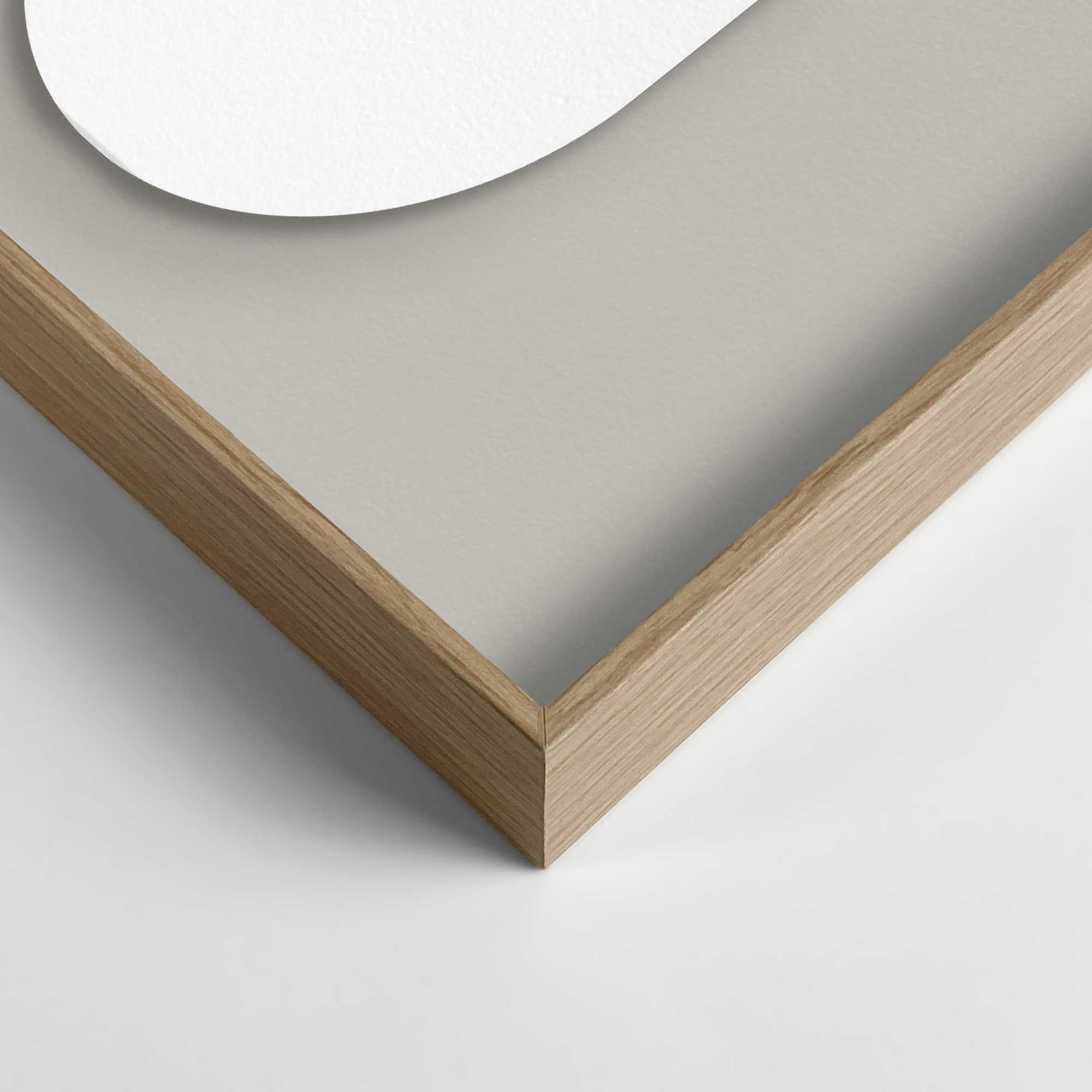 Reinders! Wandbild »Abstract lichtgrijs met wit« Home Office - Weiss - MDF - Abstrakt - 70x100 cm