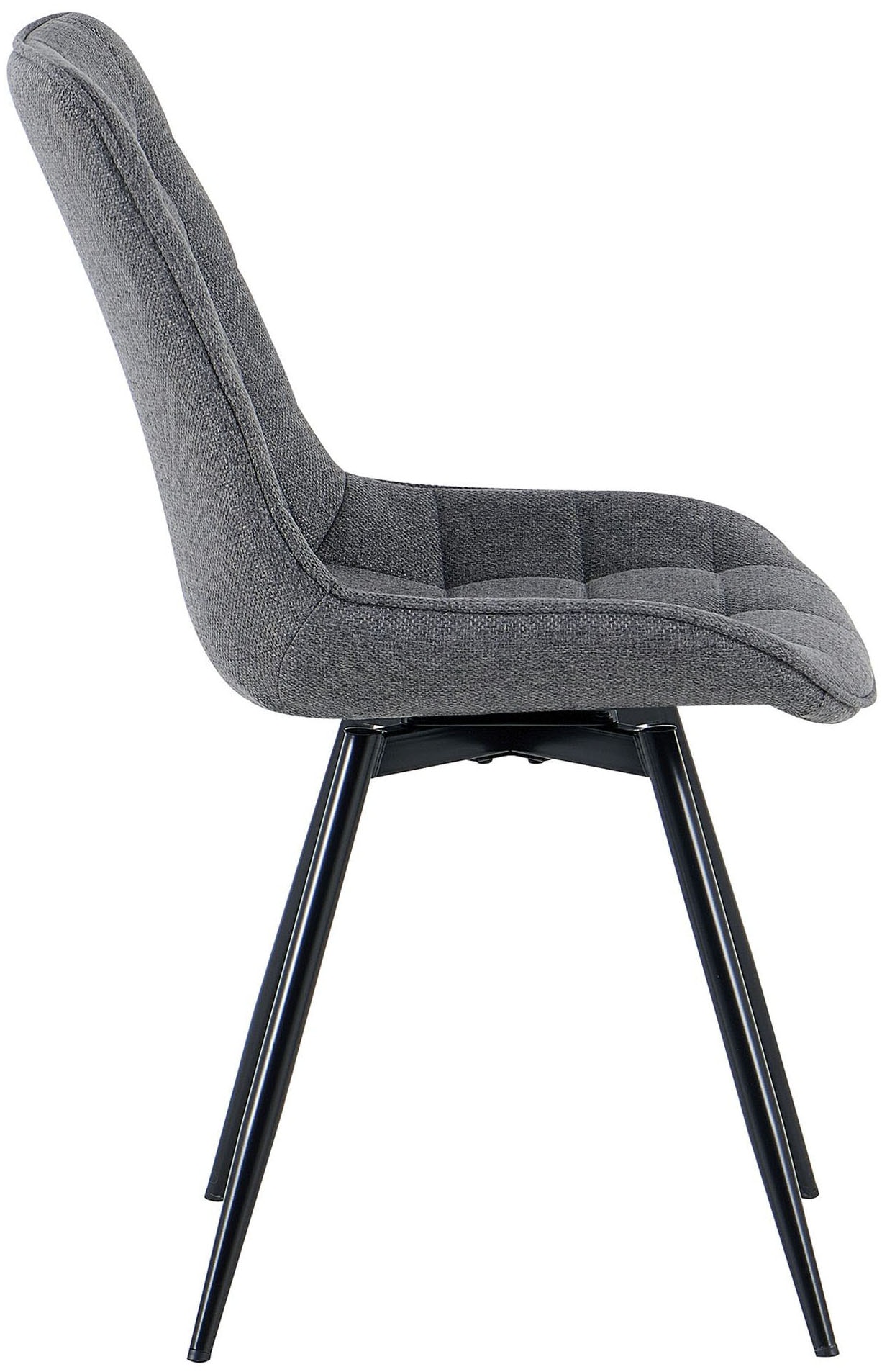 GOODproduct Chaise de salle à manger »Catania« (Set) 2 cuisbequemer Stuhl, 360 Grad drehbar in verschiedenen Stoffen und Farben.