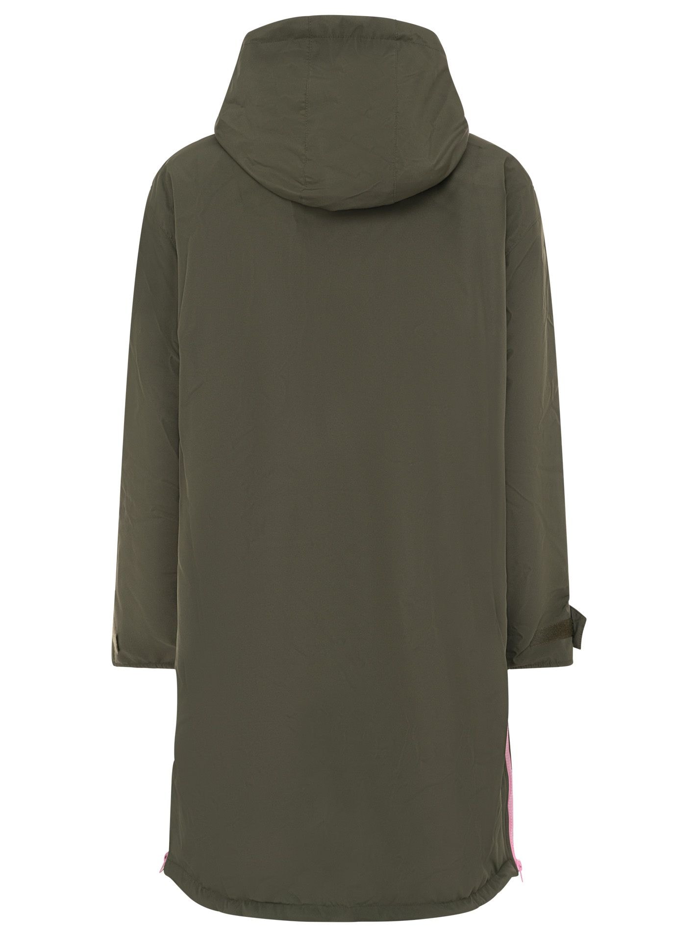 Zwillingsherz Kurzmantel »"Oversize Windjacke ZH"« seitliche Taschen, Kapuze, Reissverschluss, Teddy Futter