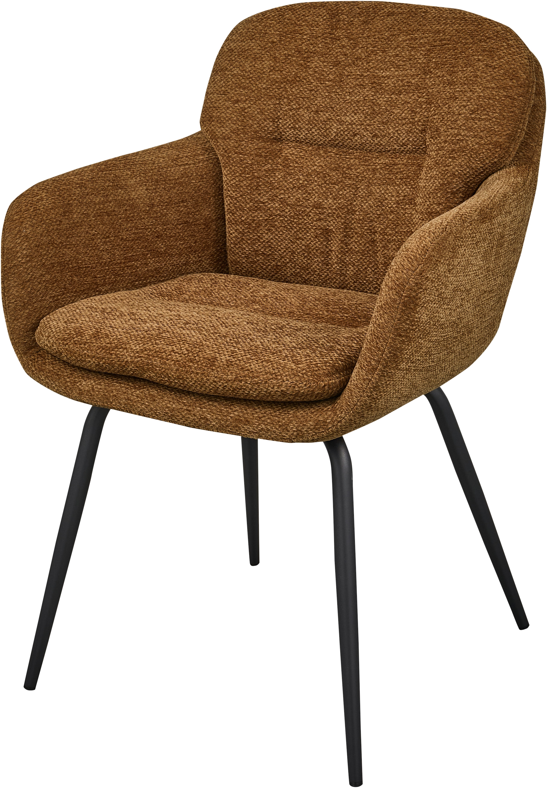 WOOOD Esszimmerstuhl »Runa Chenille-Bezug mit Metallgestell, H 82 x B 57 x T 59 cm« (Set) 2 Stk.(Set, 2 St)Tragkraft 120 kg, pfleigleicht Geringe Verschleissfestigkeit