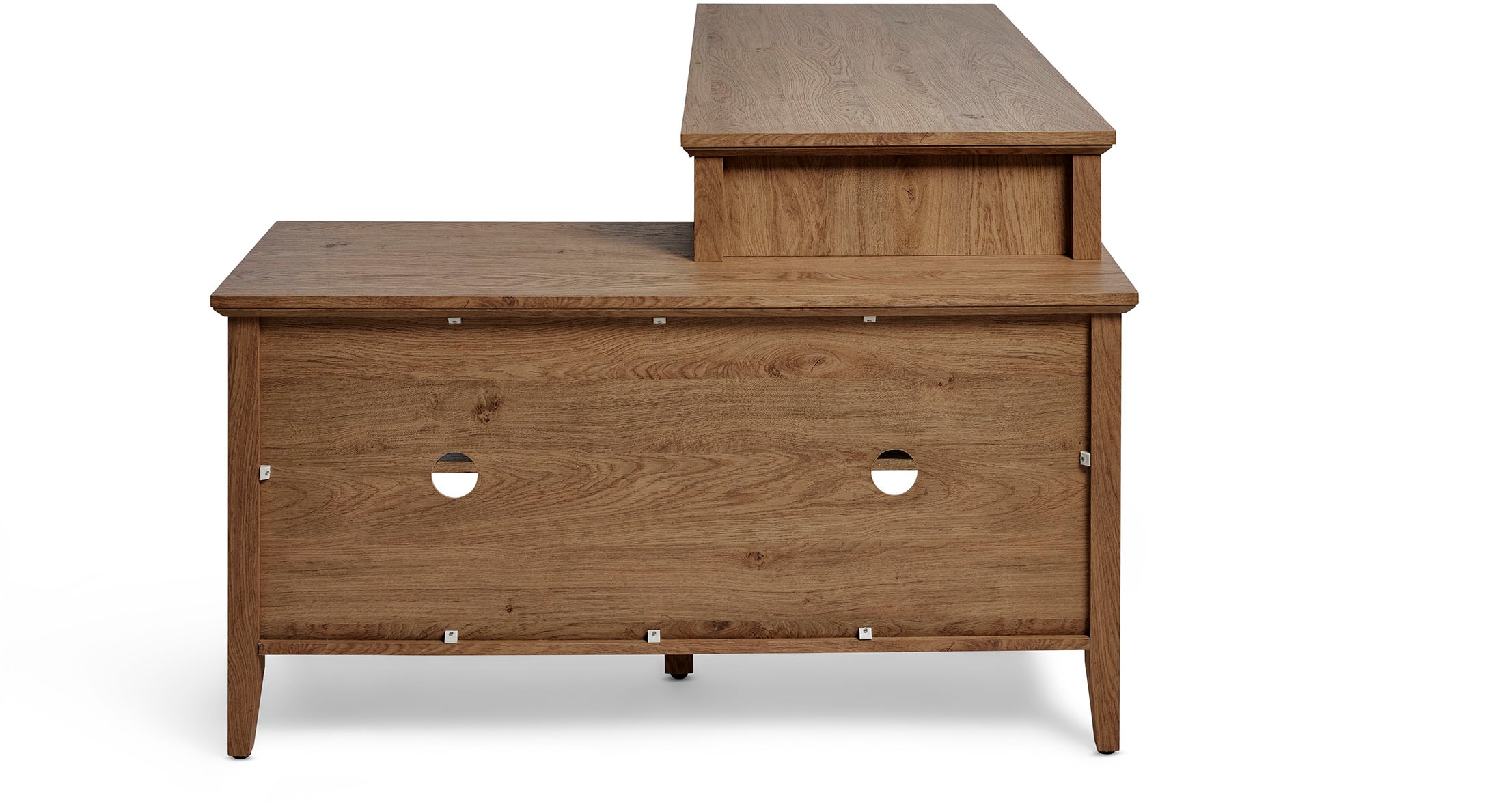 Jahnke Eckschreibtisch »CLASSIC C 145 E« wechselseitig montierbar, mit Schiebetür, Schenkelmass 144,9 x 120 cm