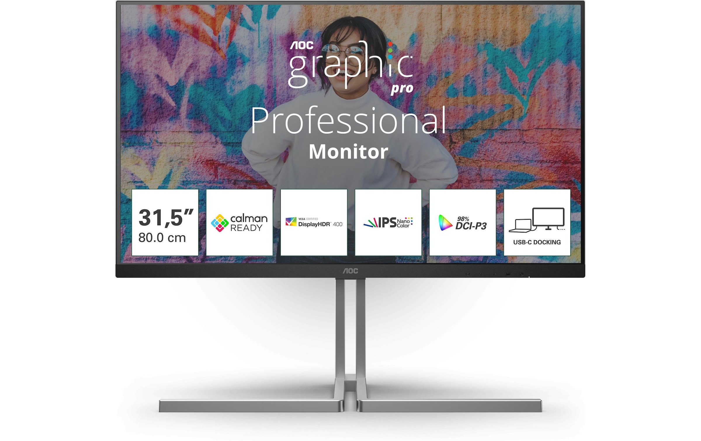 AOC Moniteur LED »U32U3CV« 80,01 cm/31,5 ″  3840 x 2160 px 60 Hz