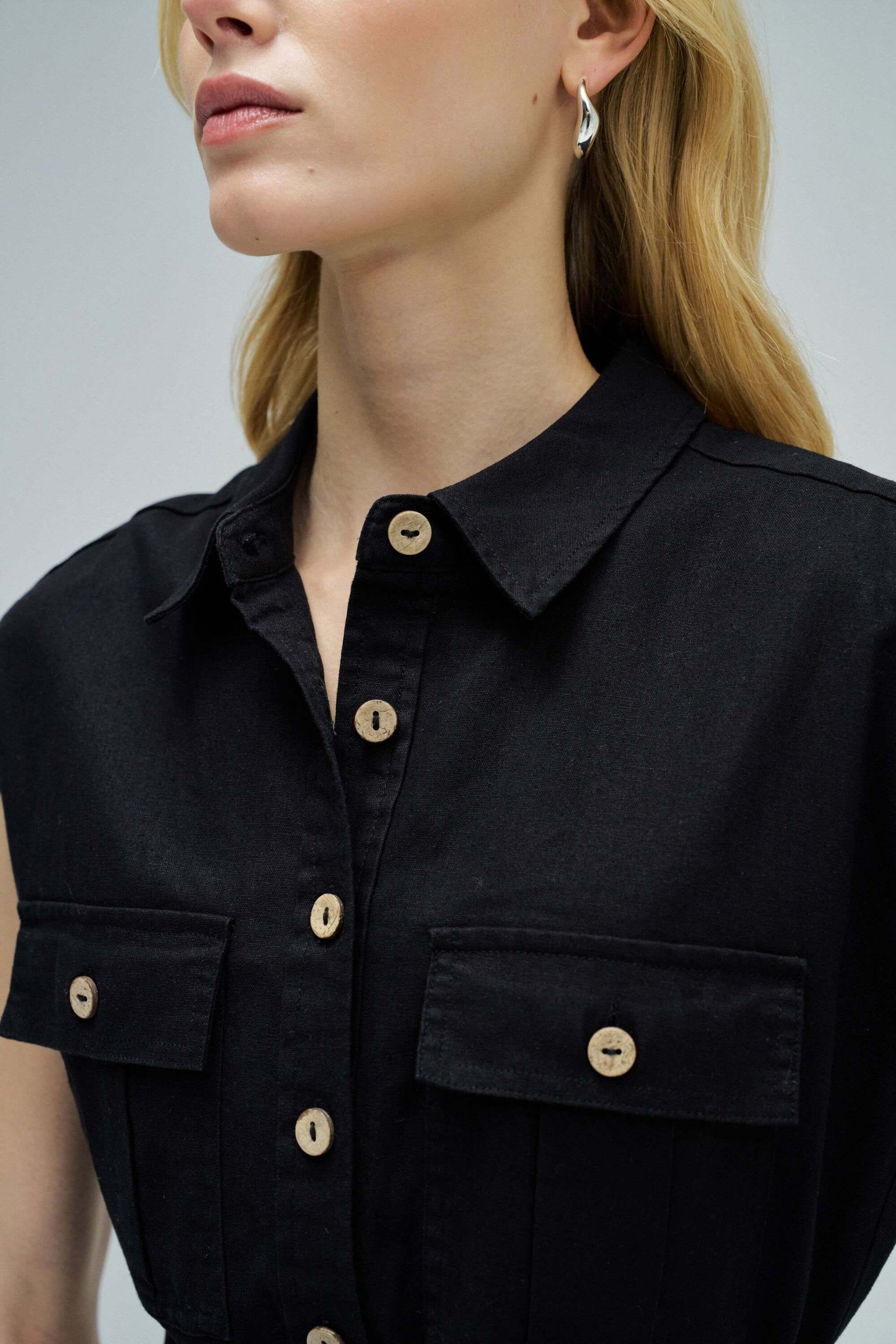 Salsa Robe midi »Salsa Jeans Midikleid Sleeveless Shirt Dress«