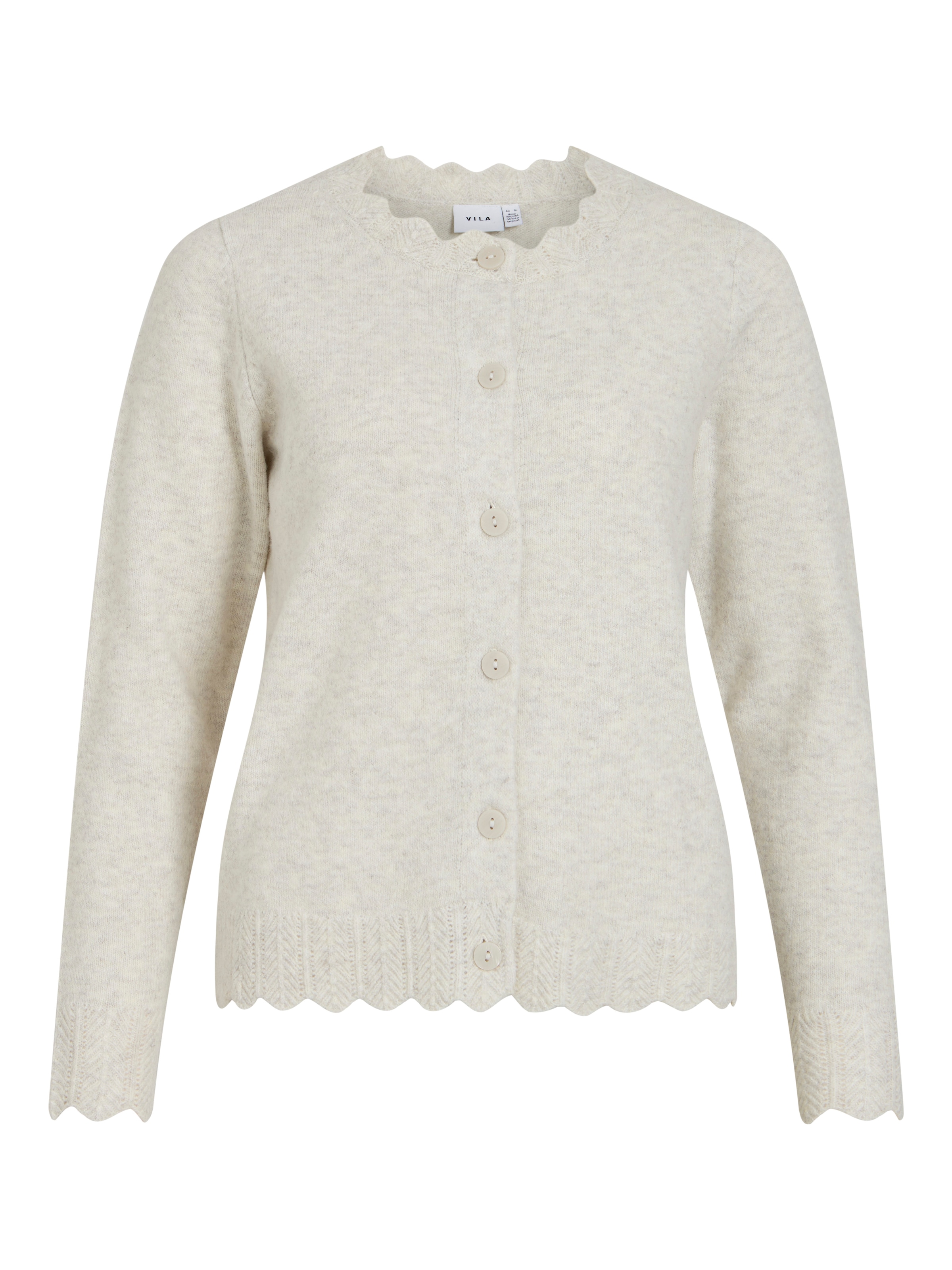 Vila Strickjacke »VINIKOLINA L/S O-NECK KNIT CARDIGAN-NOOS« Materialmix, Stretch, regular fit