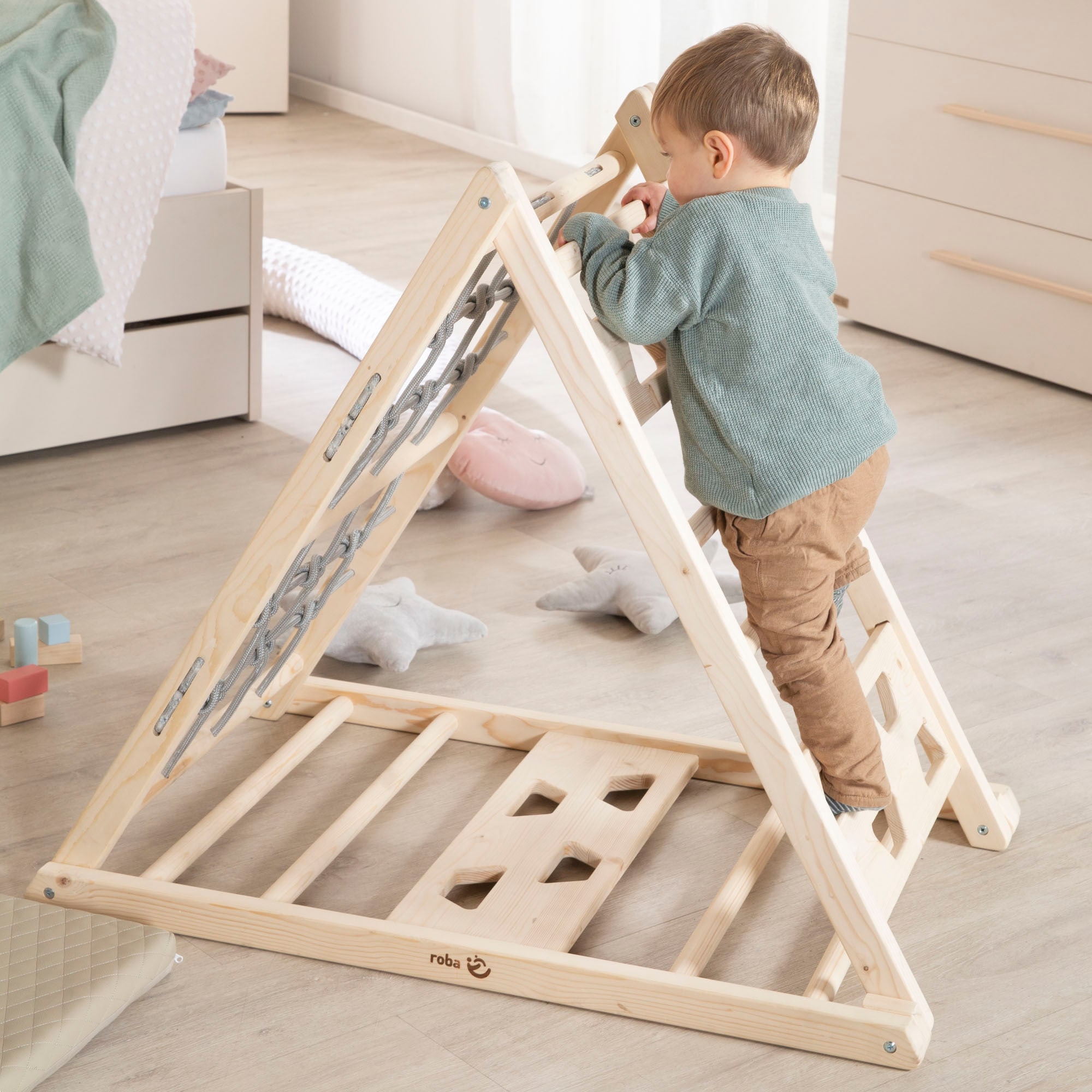 roba® Klettergerüst »Montessori Kletterdreieck« Belastbar bis 50 kg