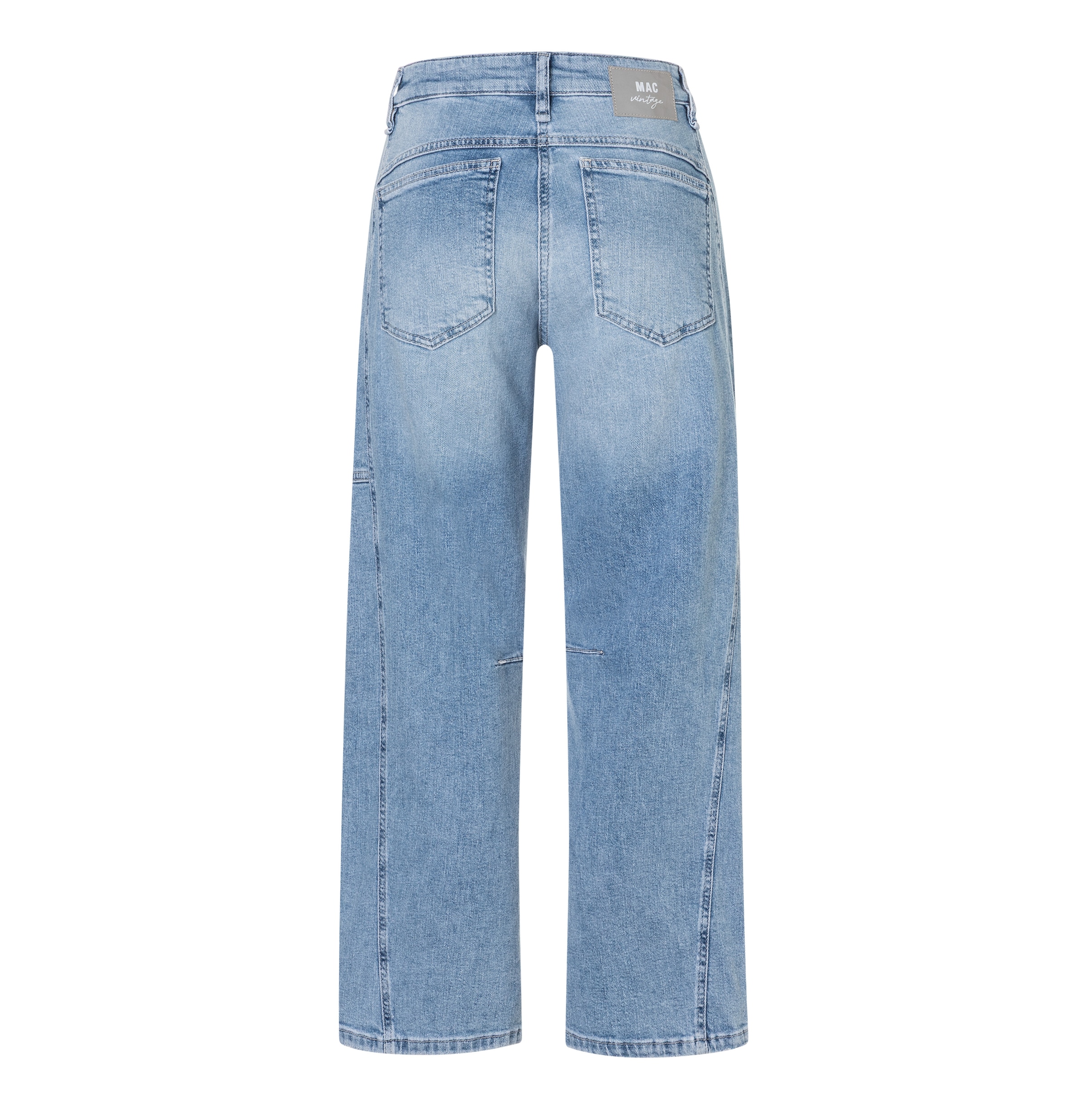 MAC Jeans à 5 poches »OHIO Barrel« coupe Barrel Fit, détail couture au niveau des genoux