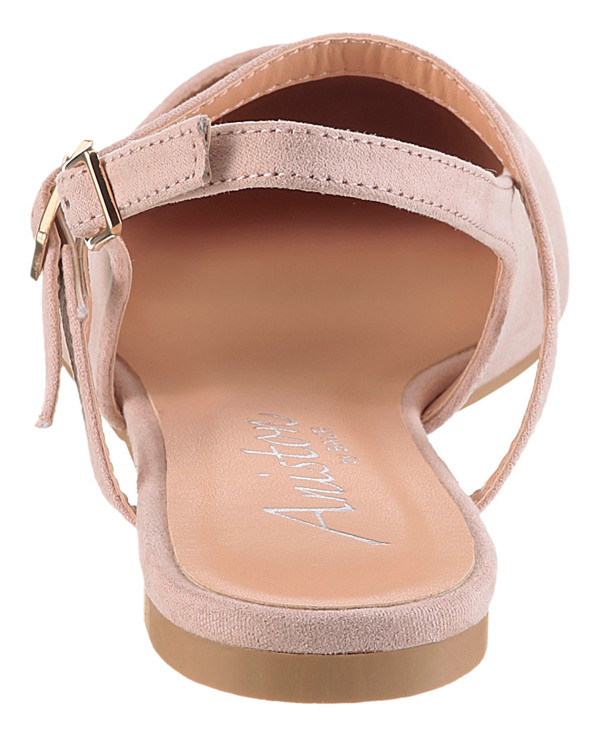 Aniston SHOES Pompes à sling  plat, chaussure d'été, sandale à brides - forme étroite