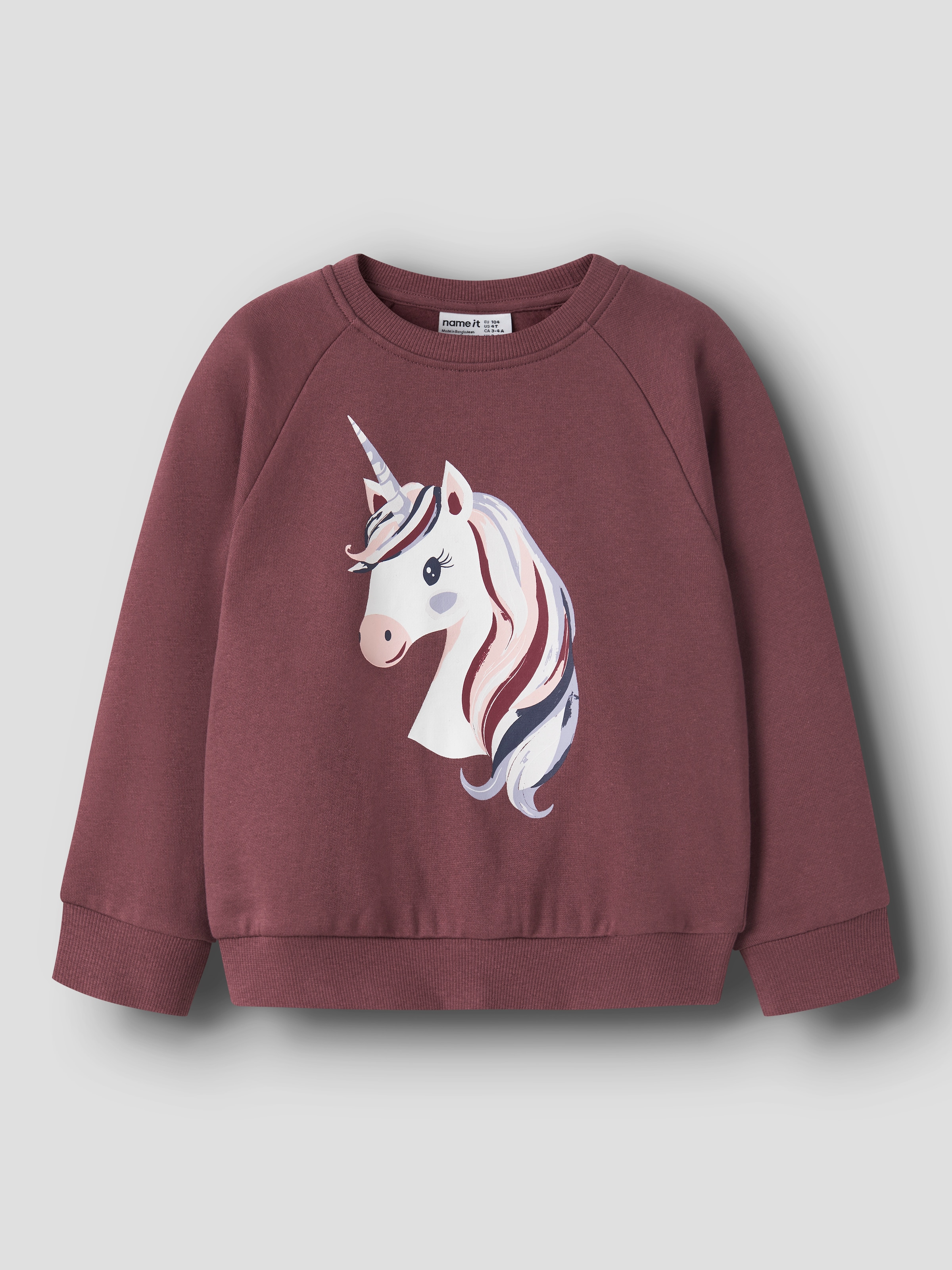 Name It Sweat-shirt »NMFVENUS LS NREG SWEAT BRU«, Baumwolle, regular fit
