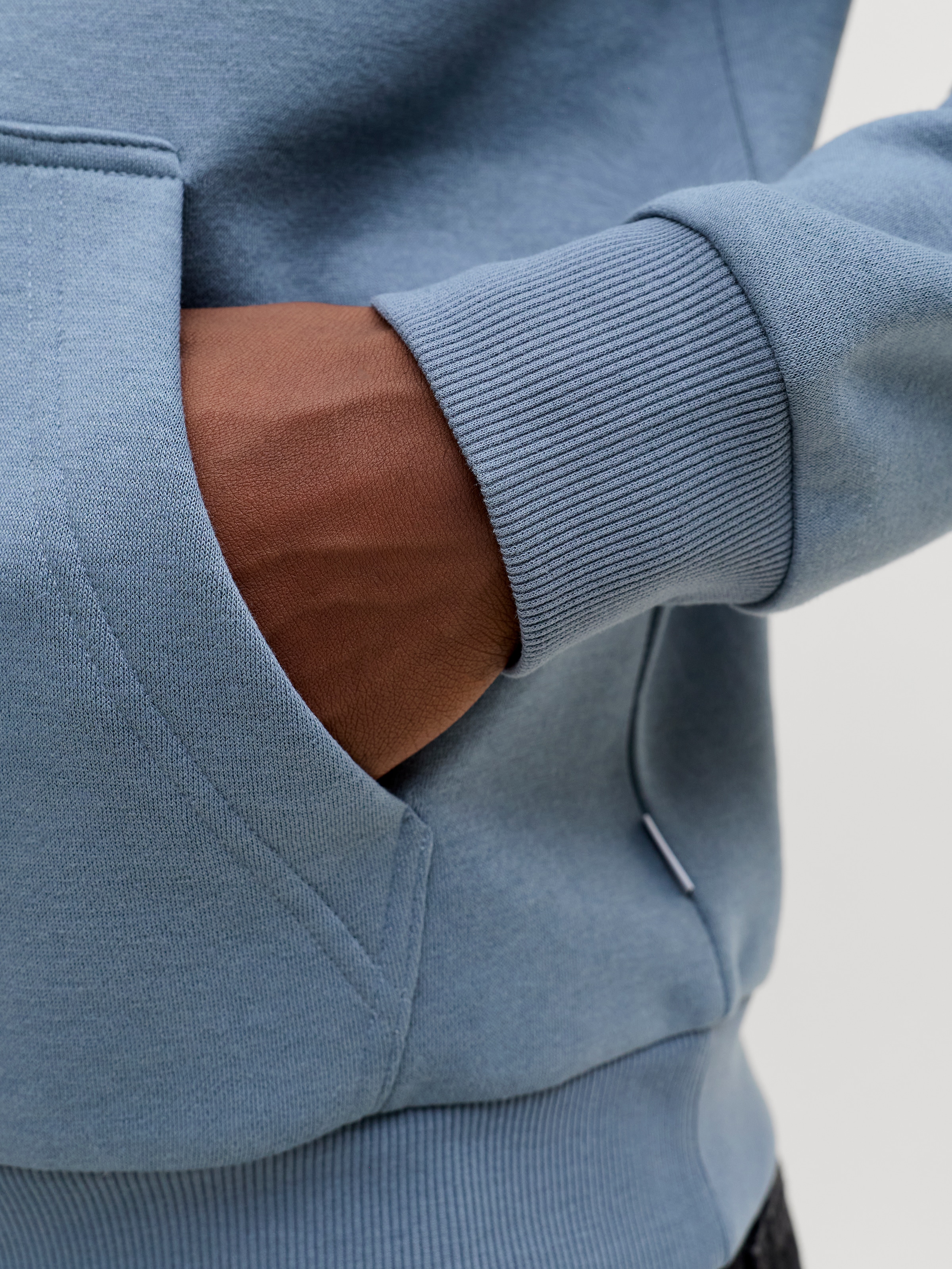 Jack & Jones Sweat à capuche »JJEBRADLEY SWEAT HOOD NOOS«, Materialmix, relaxed fit
