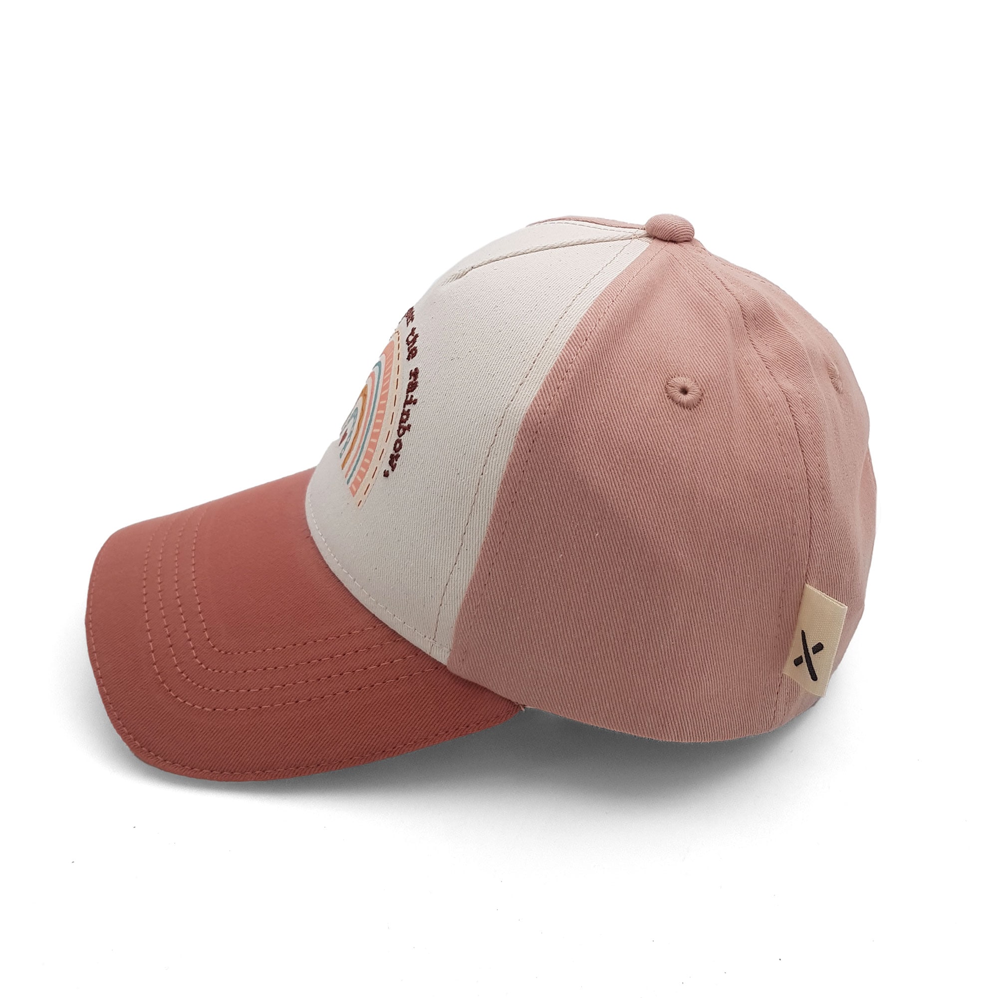 MAXIMO Casquette de baseball 1 cuis Regenbogen-Motiv, Basecap, 5-Panel, Klettverschluss, Mädchen