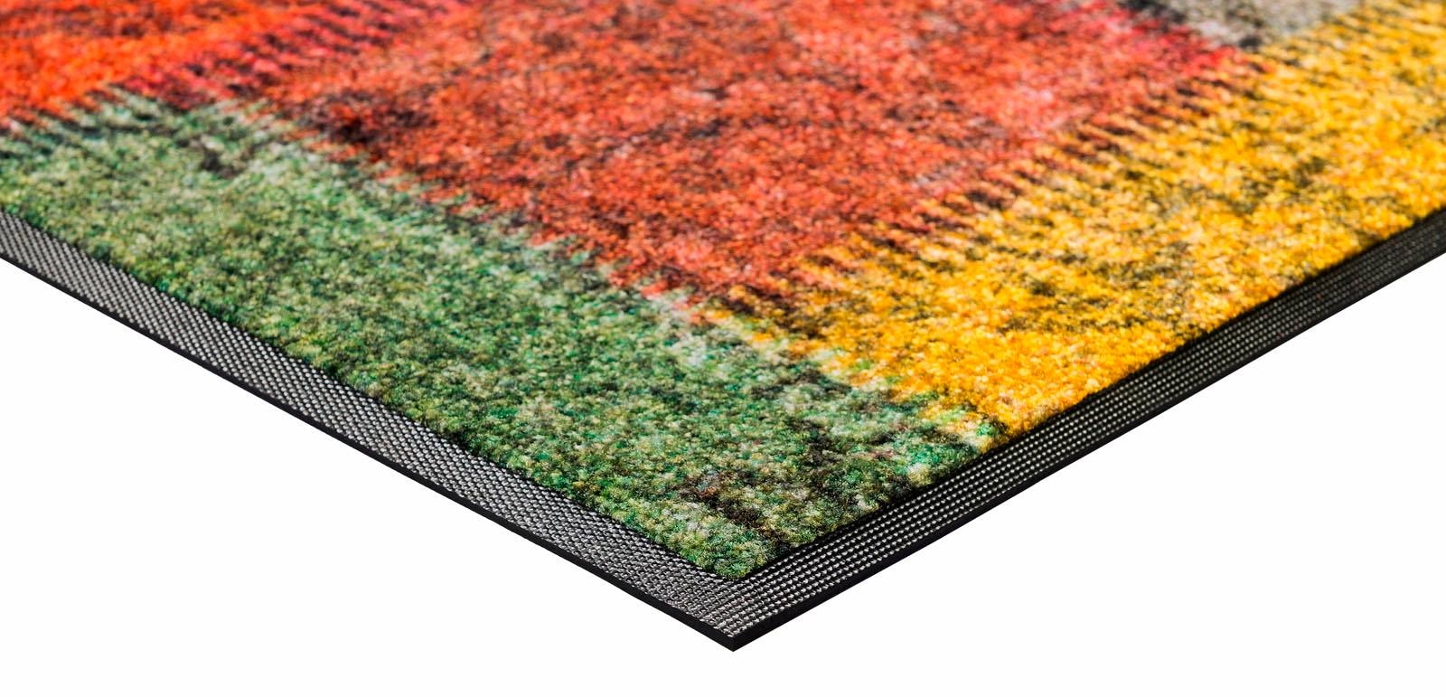 wash+dry by Kleen-Tex Tapis de sol »Vintage Patches« Rectangulaire 7 mm Höhe Schmutzfangmatte, modernes Patchwork Design, rutschhemmend, waschbar