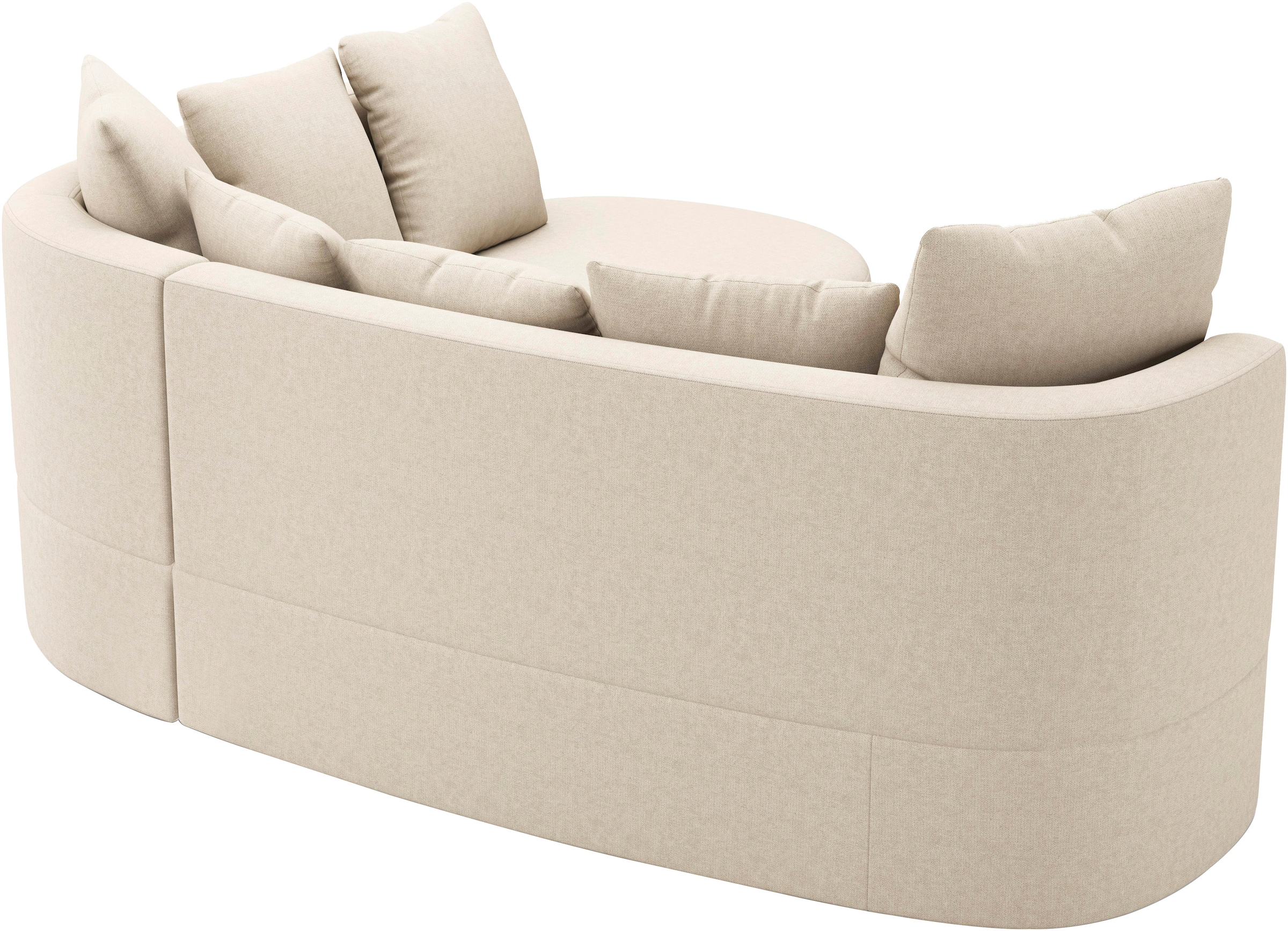 sit&more Canapé d'angle »Samba L-Form« moderne organische Form, inkl. 7 loser Rückenkissen