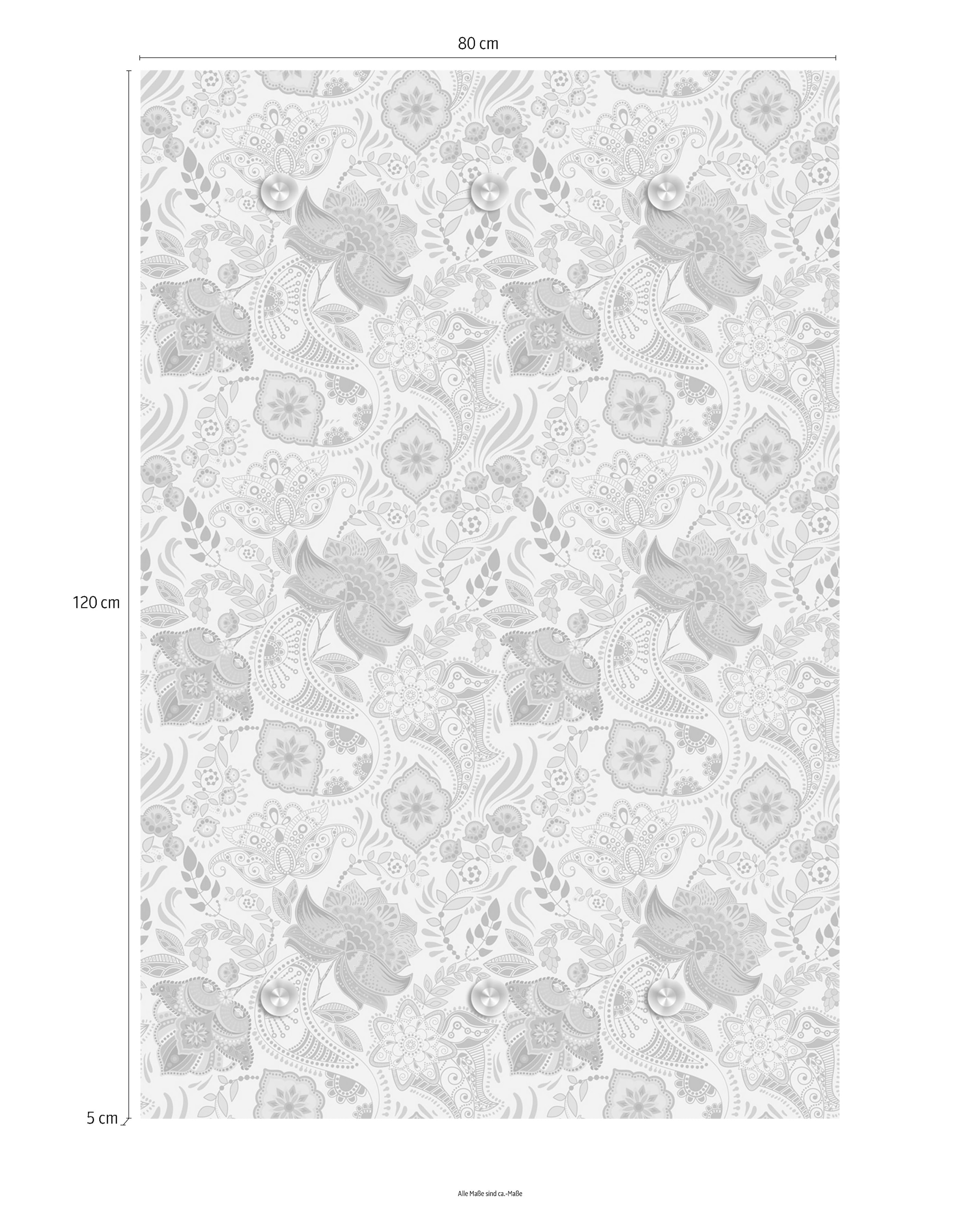 queence Garderobenleiste »Muster« mit 6 Haken, 80 x 120 cm