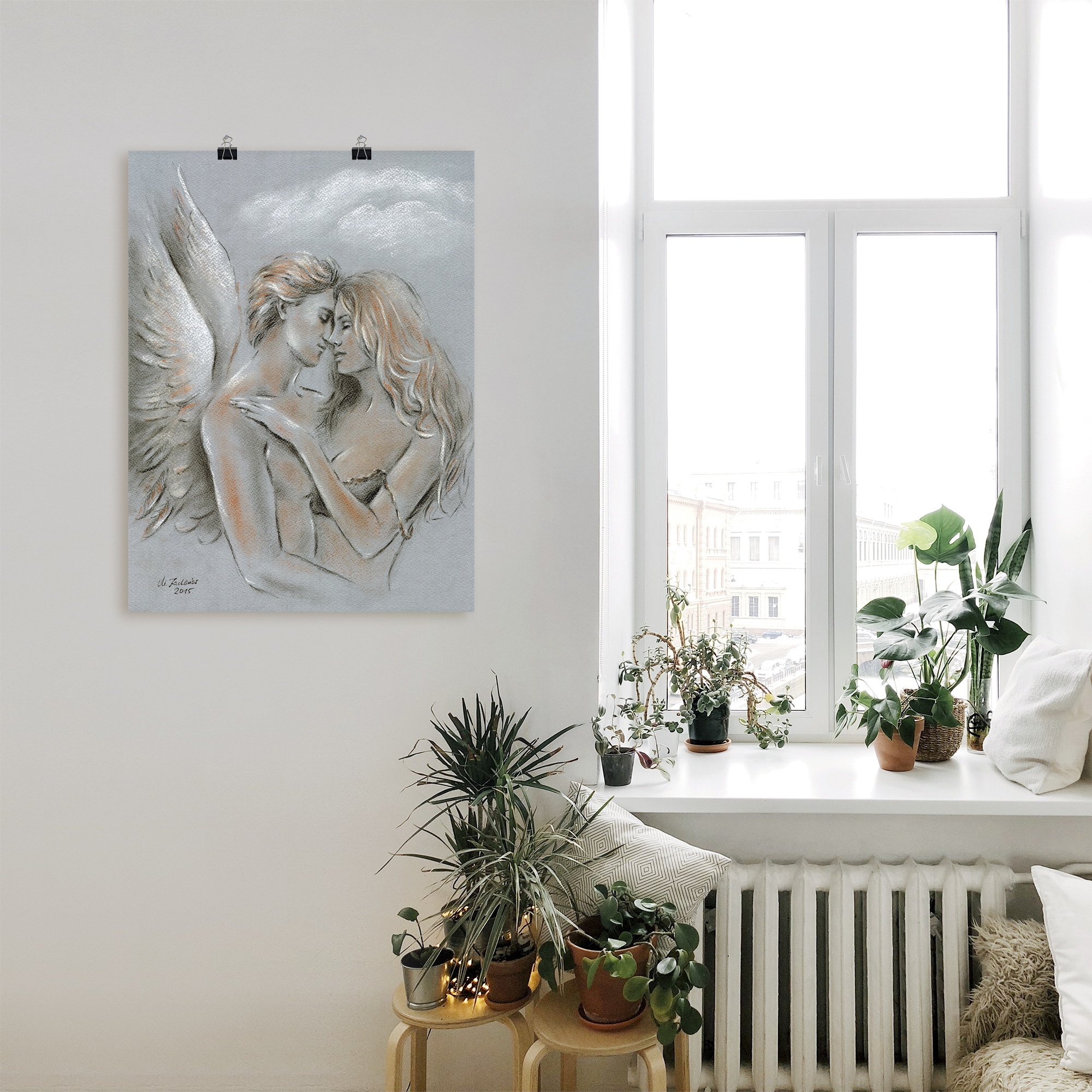 Artland Fresque murale »Engel auf Erden« 1 cuis tlg. als Leinwandbild, Poster in verschied. Grössen