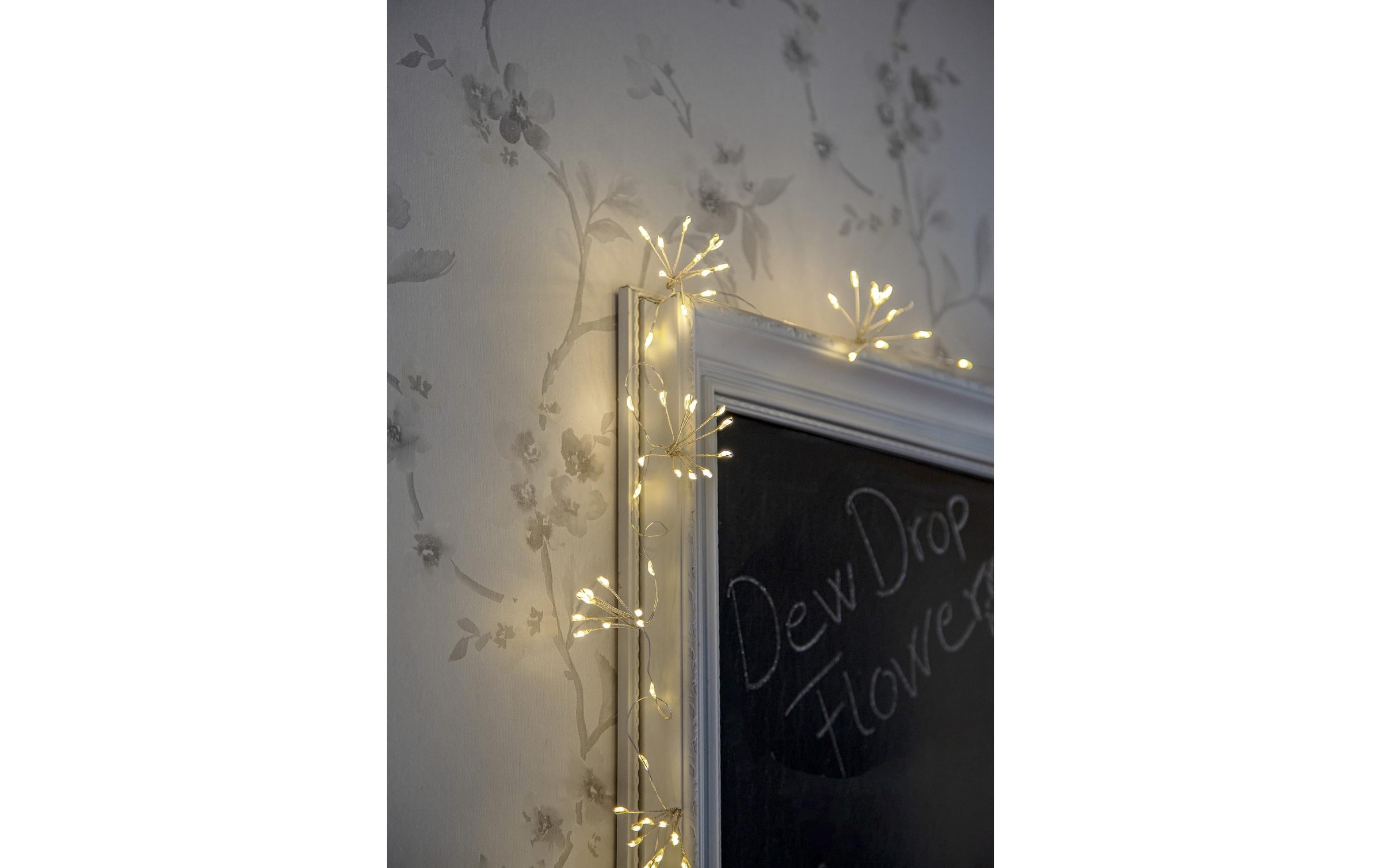 Parforce Traditional Hunting LED-Lichterkette »Lichterkette Dew Drop Flower, 45017 m, 120 LEDs, Silber«