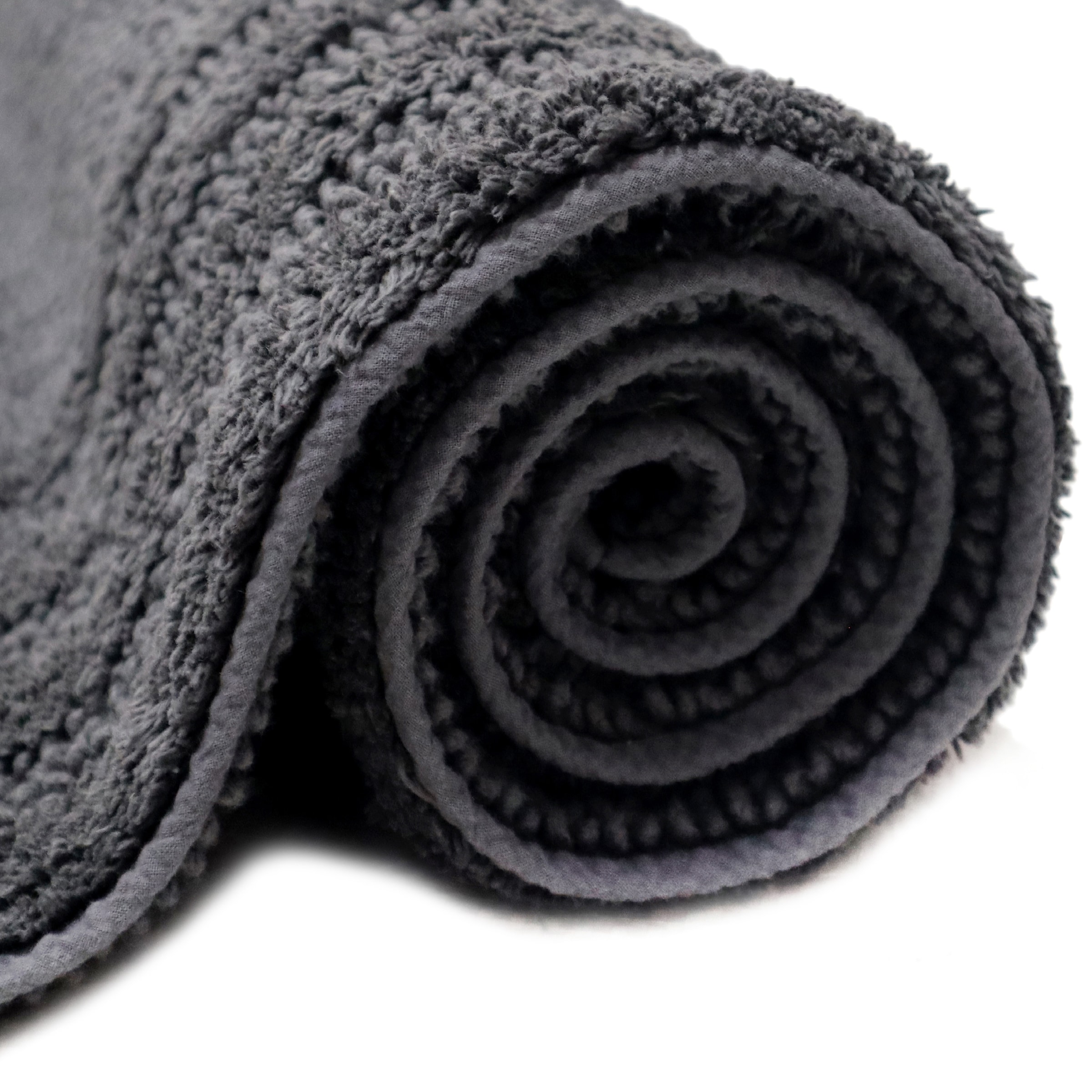 my home Tapis de bain »Inga, Rahmen, Badvorleger, Badezimmer Teppich« Höhe 18 mm 100% Baumwolle, Hoch-Tief-Effekt, weich, trocknergeeignet