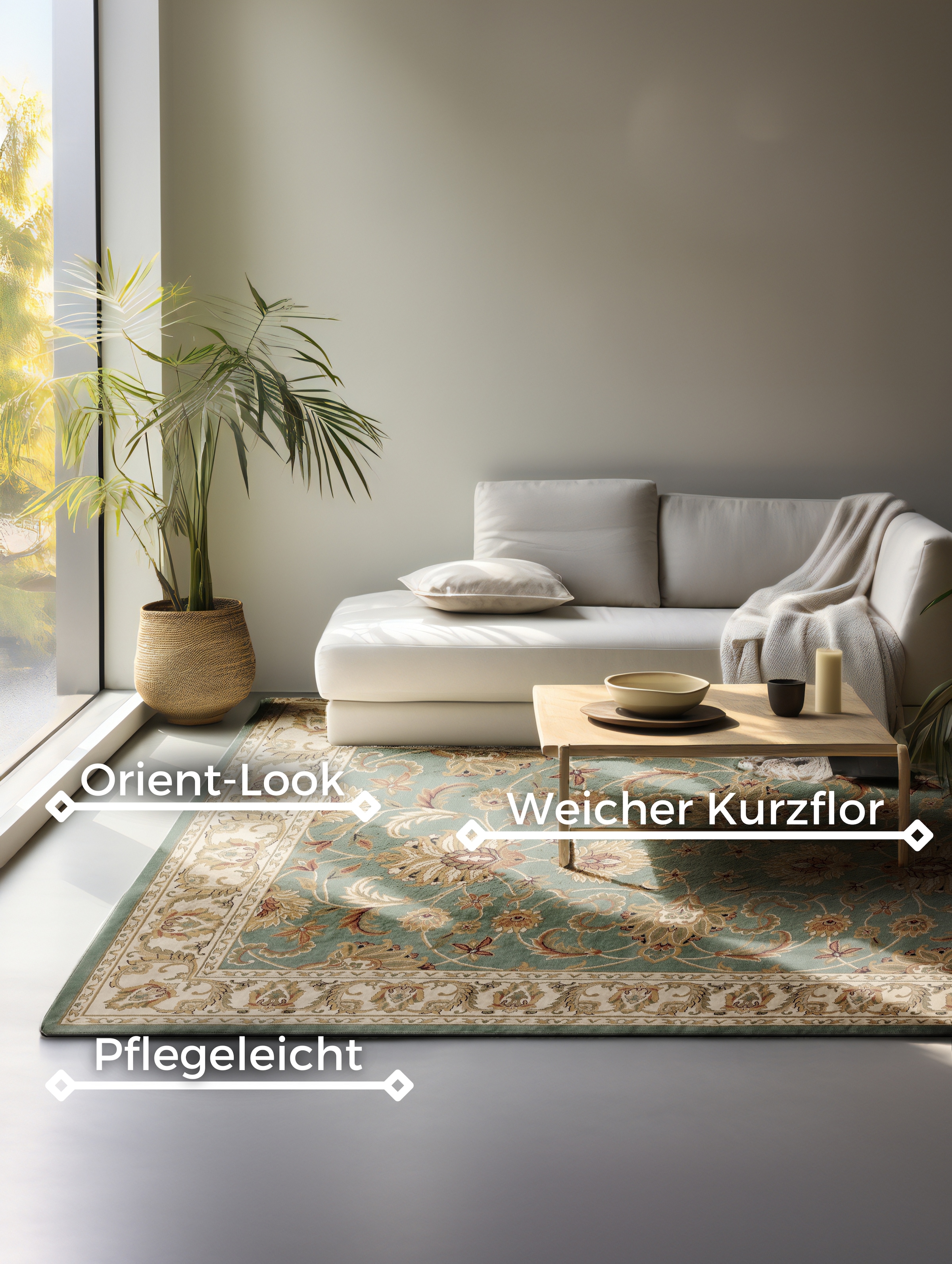 HANSE Home Tapis »Harirud« Rectangulaire 8 mm Höhe Orient Optik, strapazierfähig, pflegeleicht, robust