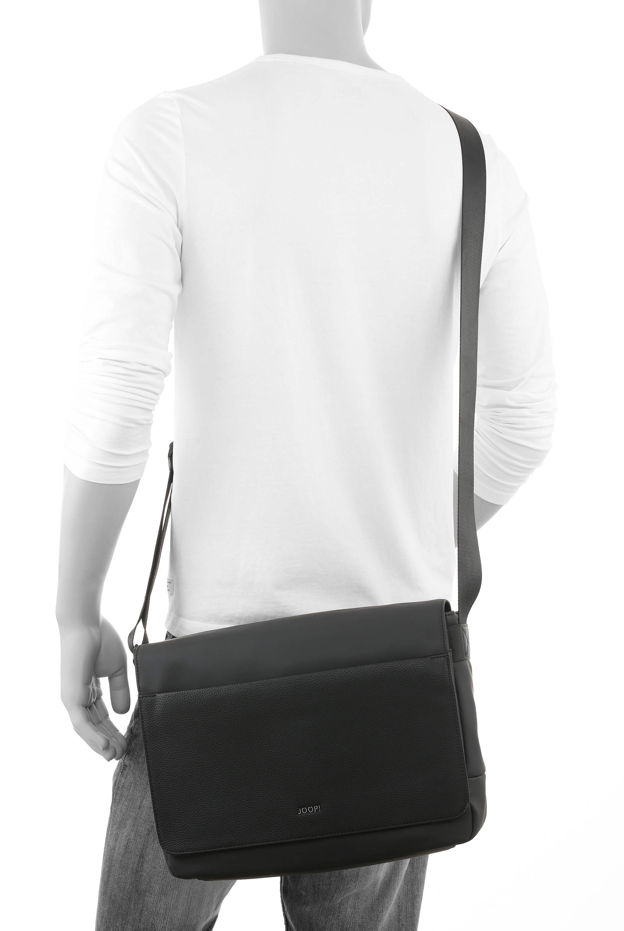JOOP! Sac de messager »lanciano nevio messenger mhf« sac de travail, sac pour ordinateur portable, sac business avec fermeture velcro