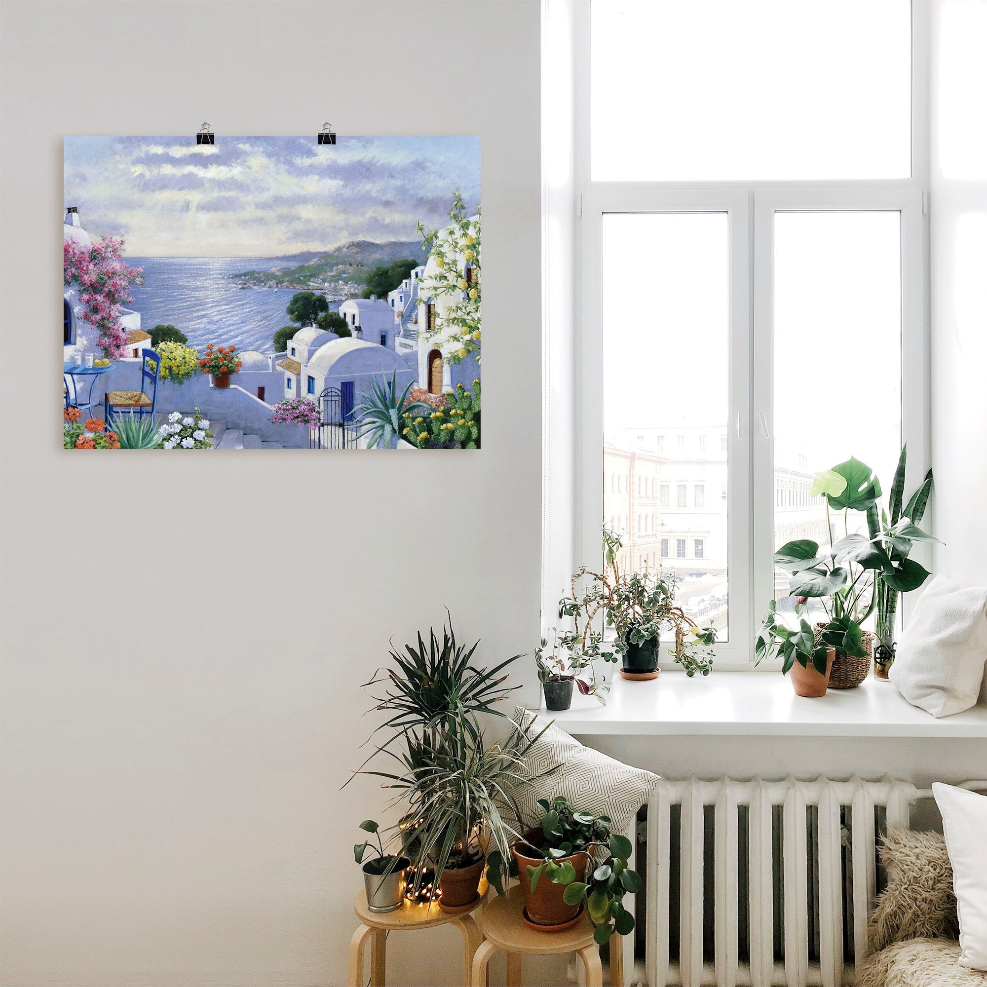 Artland Fresque murale »Funkelndes Griechenland« 1 cuis tlg. als Leinwandbild, Poster in verschied. Grössen