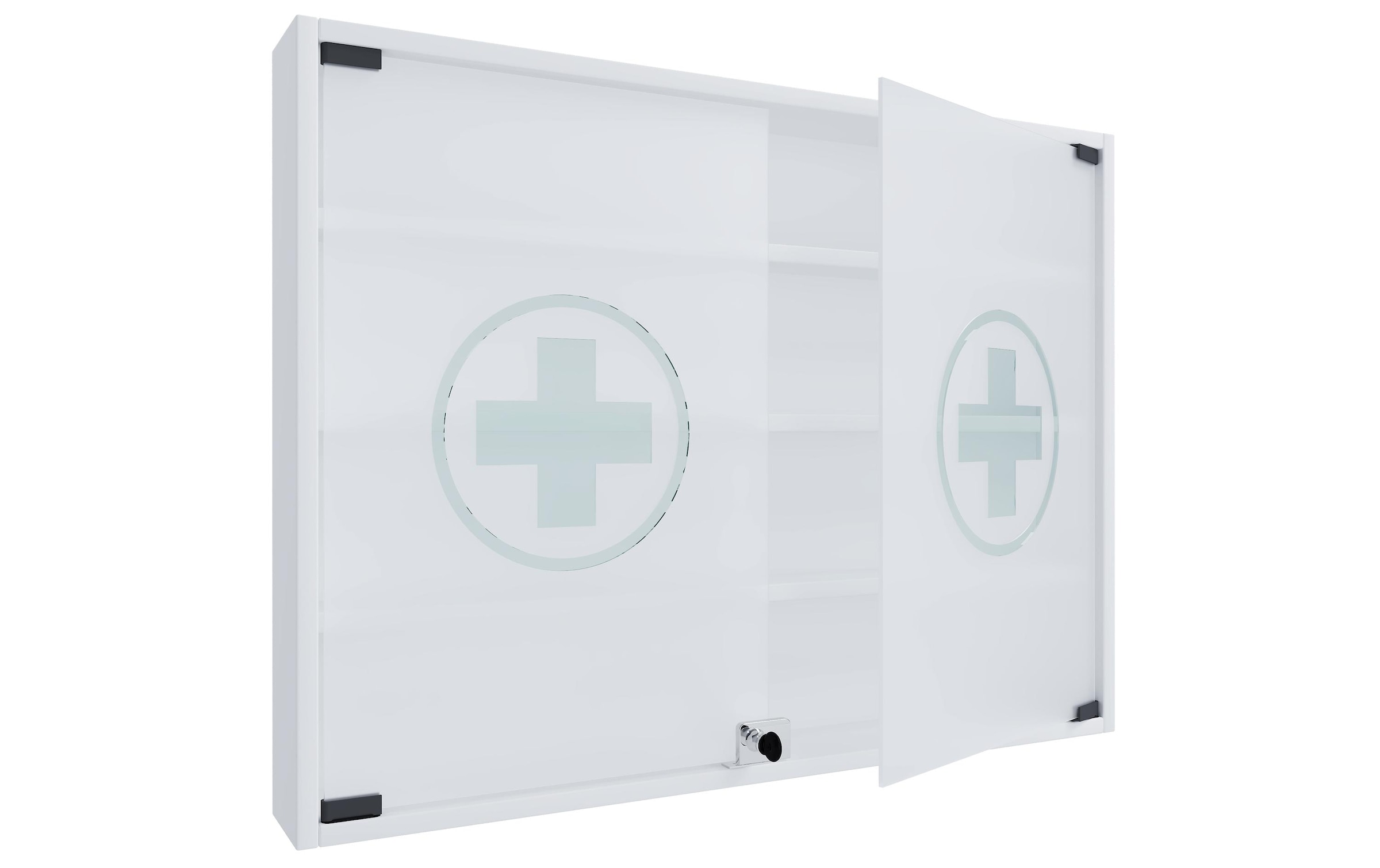 VCM Armoire à pharmacie »Erste Hilfe Schrank Hustila L 60 x 80 x 10 cm«