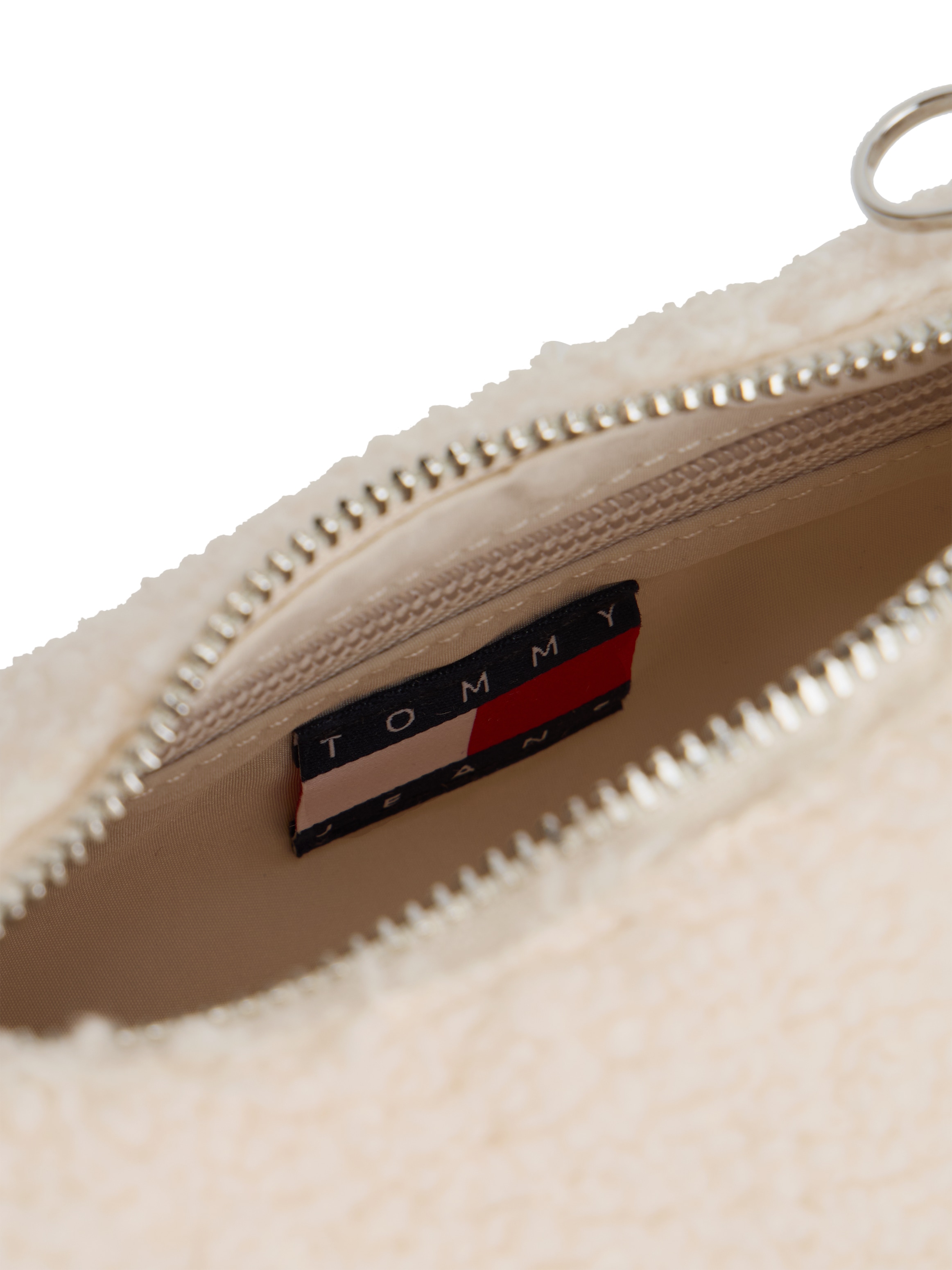 Tommy Jeans Sac à bandoulière »TJW CASUAL SHERPA SHOULDER BAG« sac à main femme, sac de loisirs avec poignée rembourrée