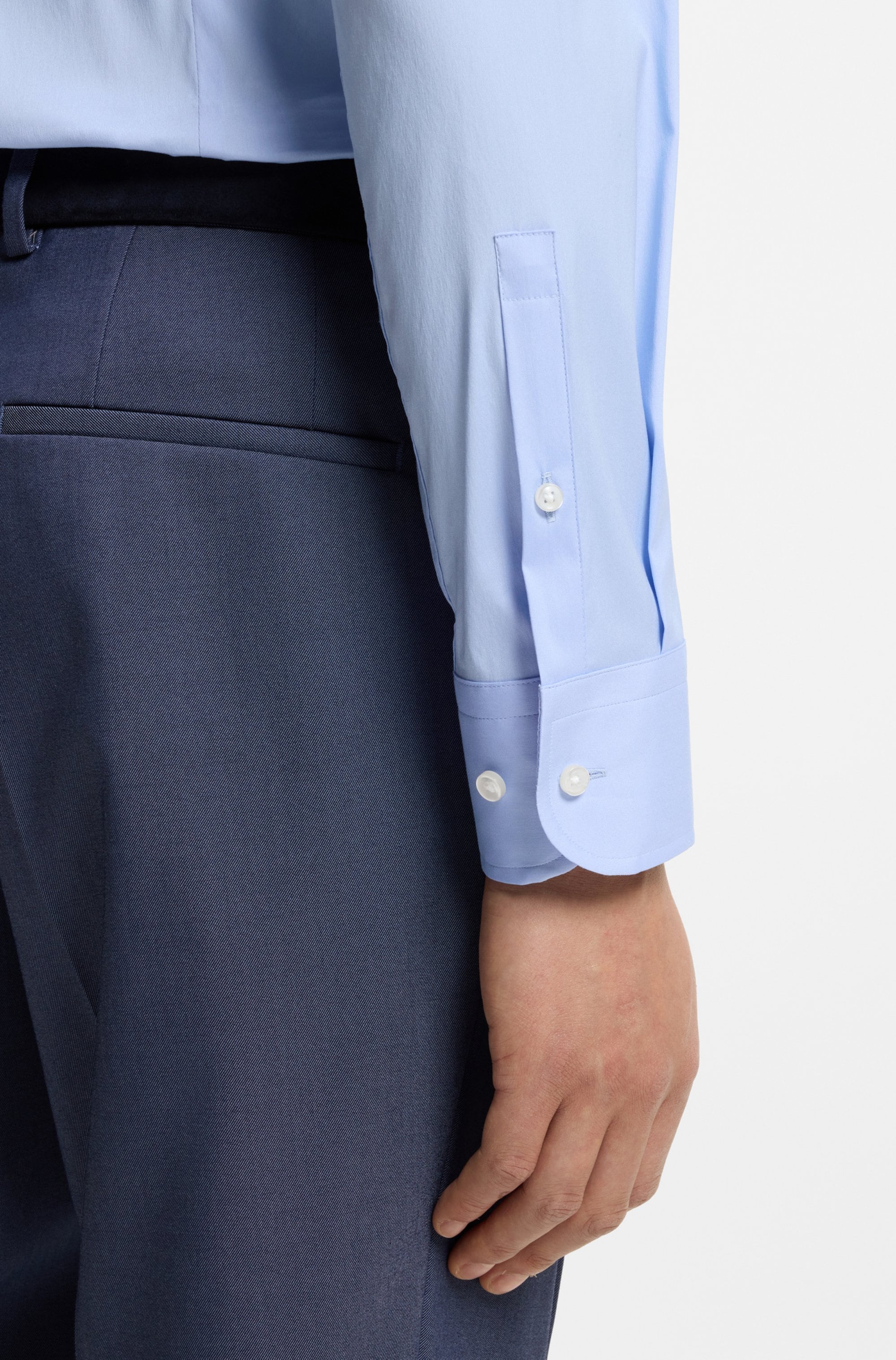 BOSS Businesshemd Slim-Fit, Stretch-Baumwollmix, bügelleicht
