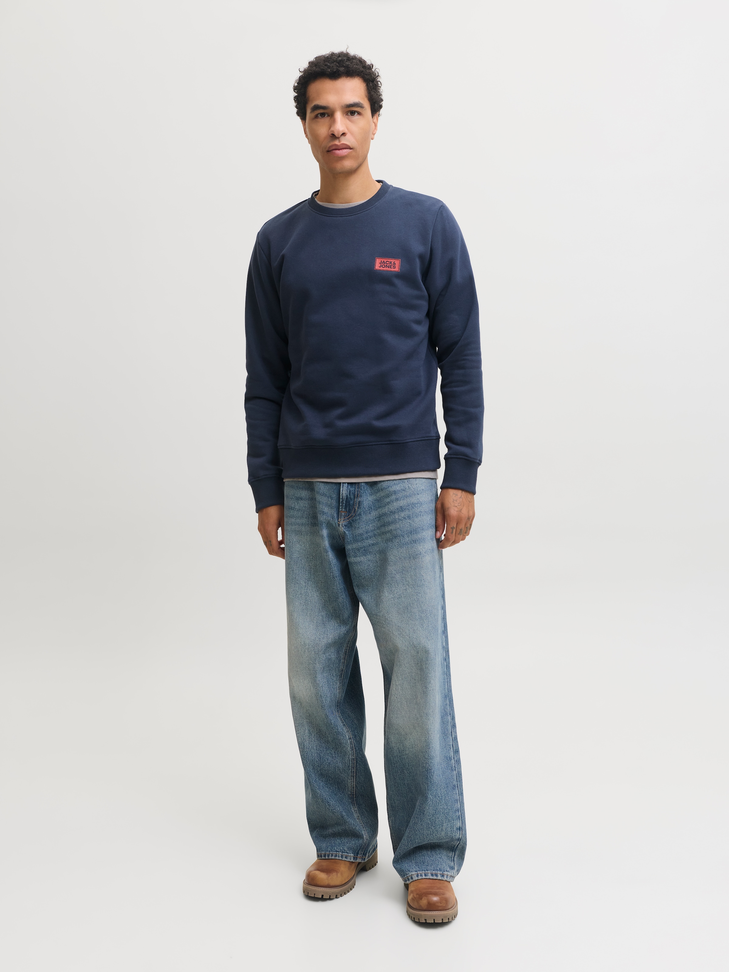 Jack & Jones Sweatshirt »JJRUSH SWEAT CREW NECK«, Baumwollmischung, regular fit
