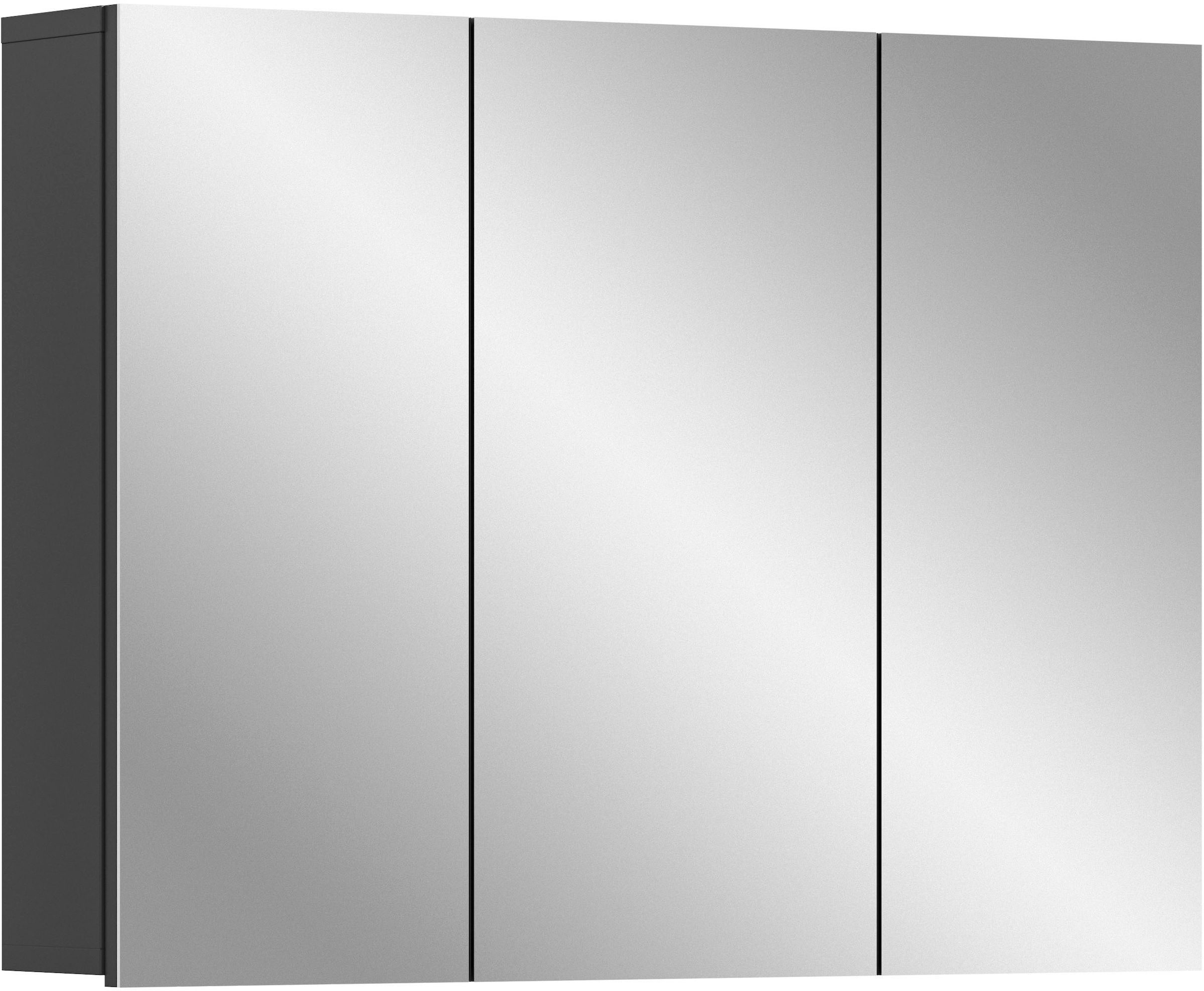 welltime Spiegelschrank »Doux, Breite 80 cm, 3 Spiegeltüren, 6 Einlegeboden, 9 Fächer« Badschrank, Bad-Möbel, Badezimmer