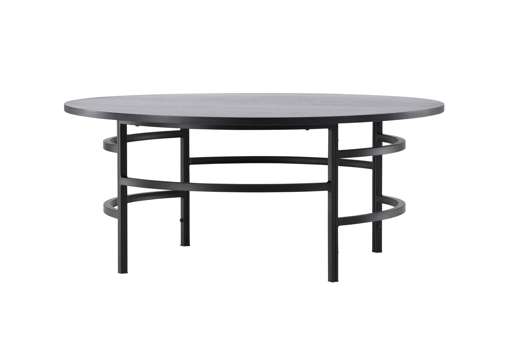 Venture Home Table basse »Copenhagen, runder Couchtisch Ø 100 cm in skandinavischer Eleganz« Sofatisch, MDF, Metallbeine, rund, abgerundet, modern