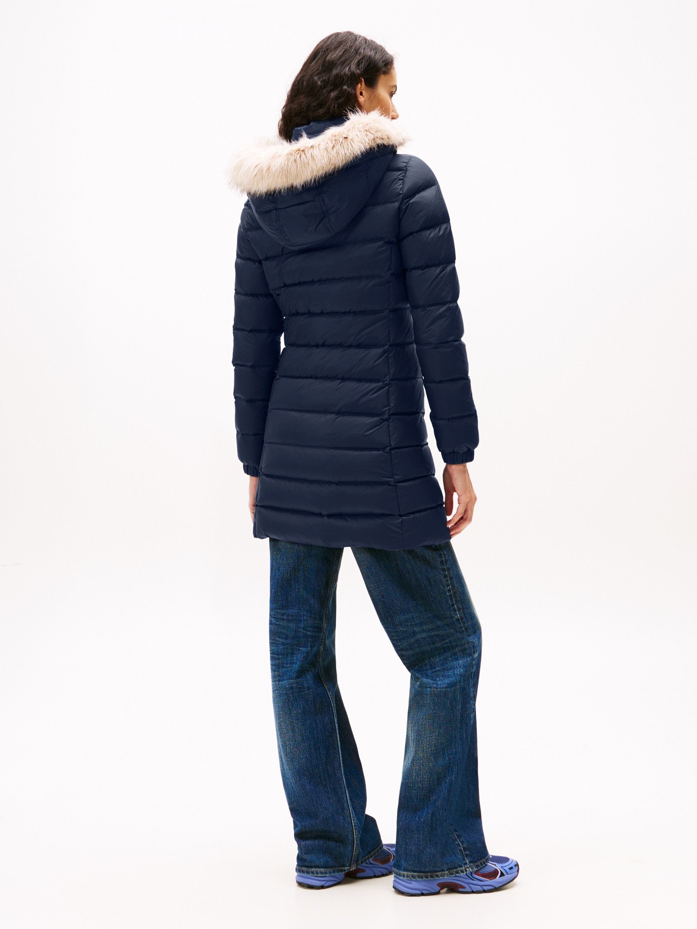 Tommy Jeans Steppmantel »TJW ESSENTIAL HOODED DOWN COAT« Kunstfaser