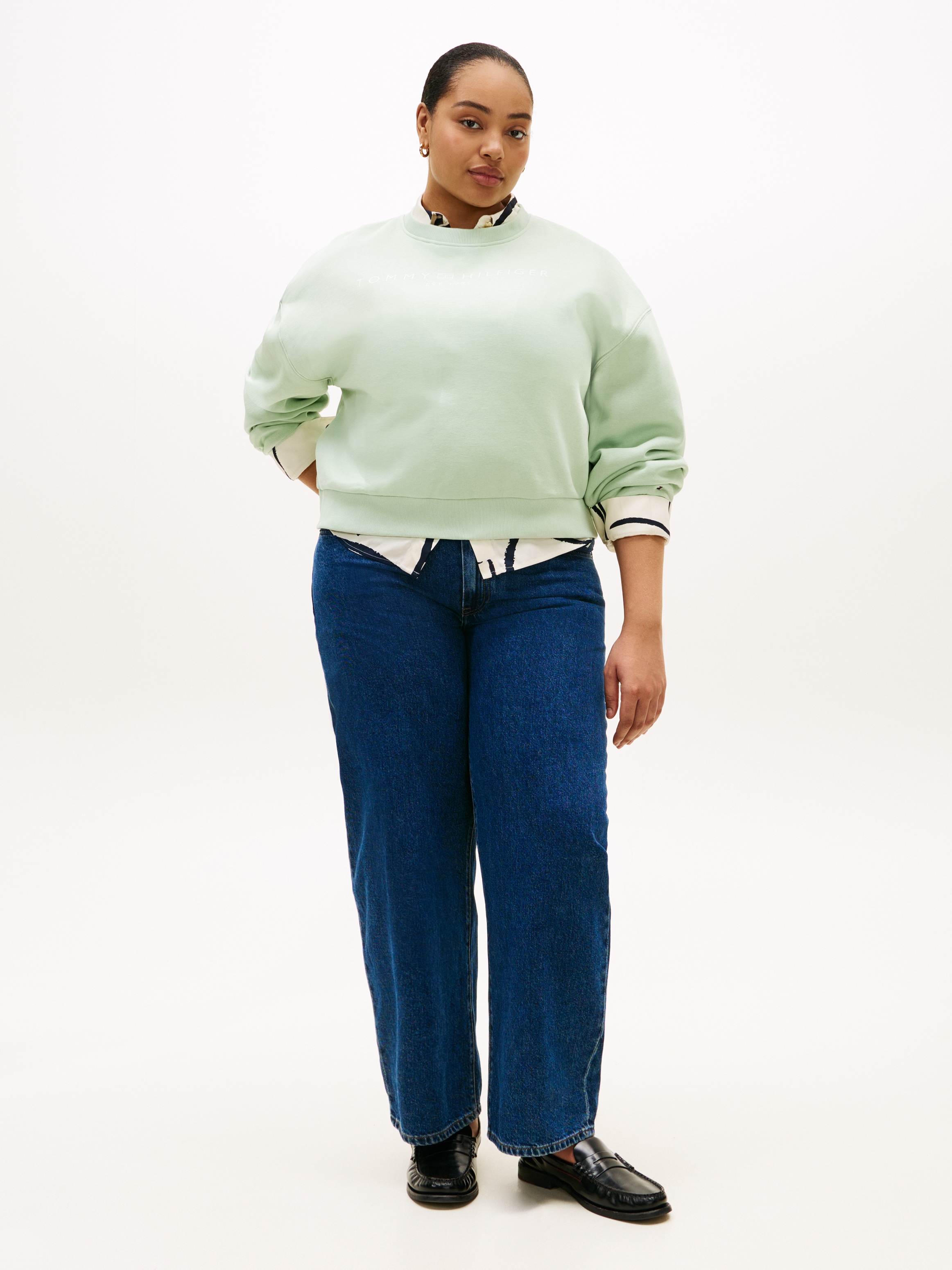 Tommy Hilfiger Curve Regular-fit-Jeans »CRV DNM EMI BARREL RW« in grossen Grössen