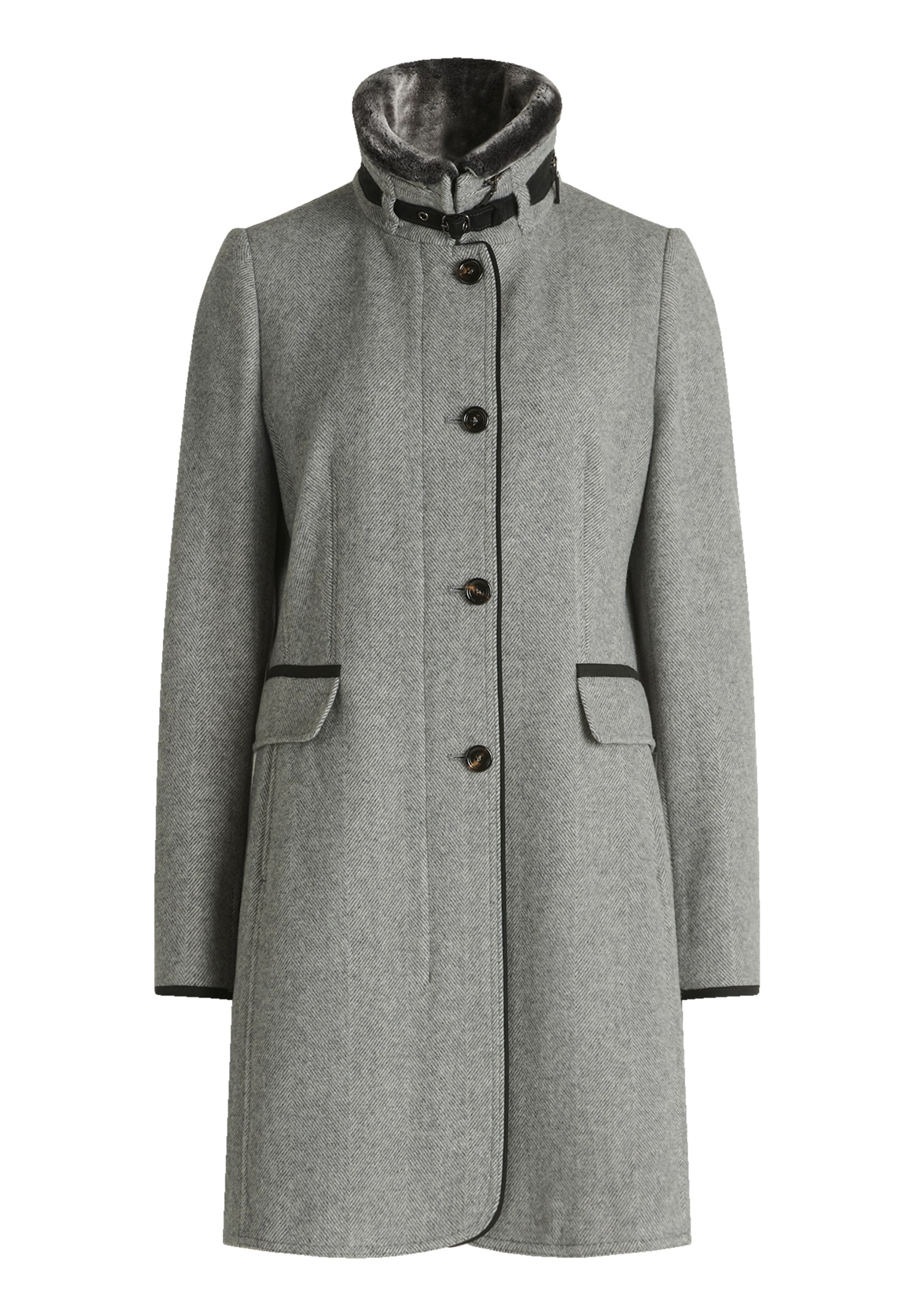 Gil Bret Manteau en laine , mit Wolle, Stehkragen und Knopfleiste
