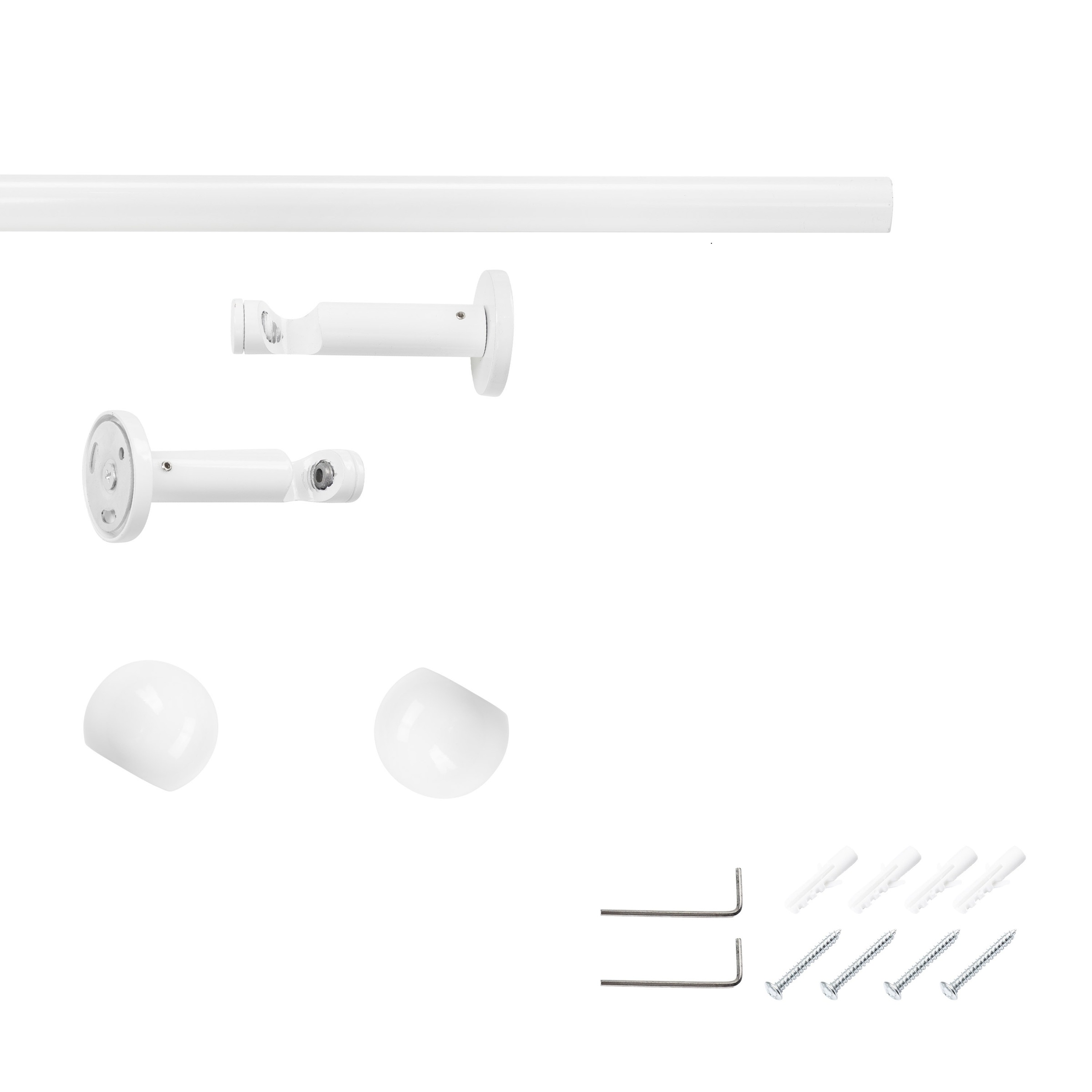 SN DECO GROUP »Gardinenstange Strassburg Ø 19 mm, 1-läufig, Fixmass, verschraubt« Ø 19 mm Fixmass;kürzbar