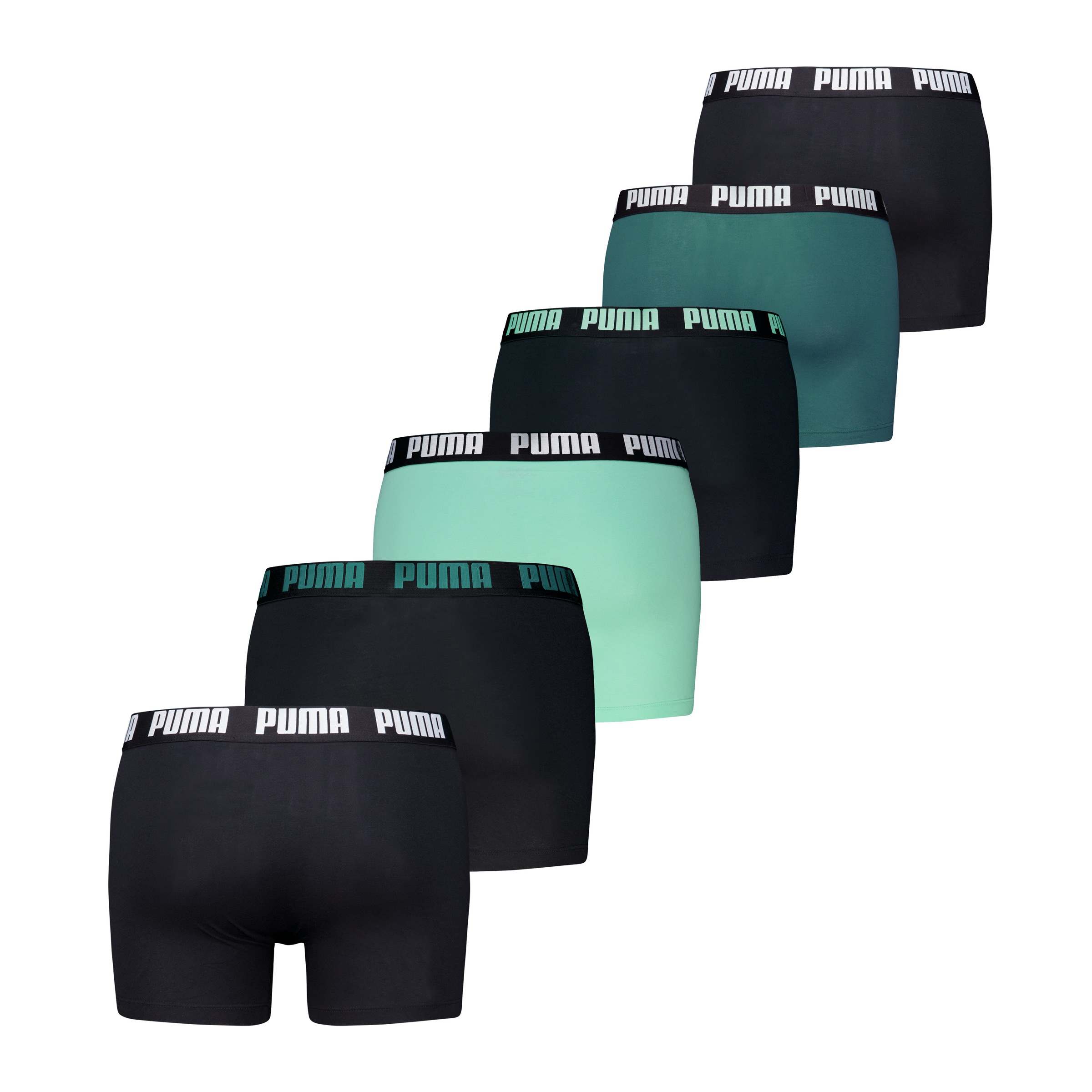 PUMA Boxershorts »PUMA MEN EVERYDAY BOXER« 6er Pack,  Elastischer Logobund,  Stretchmaterial, ohne Eingriff