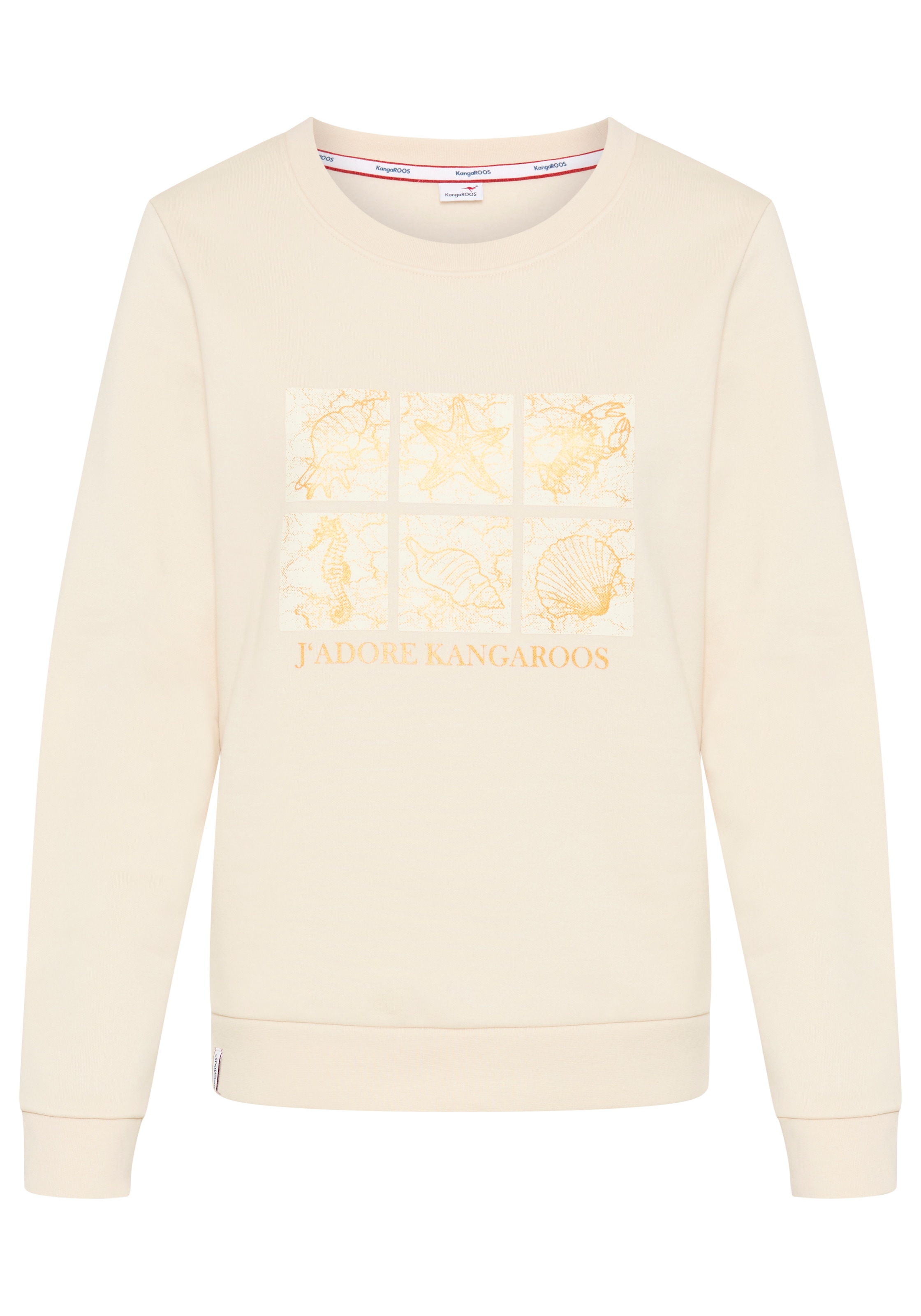 KangaROOS Sweat-shirt , avec impression frontale
