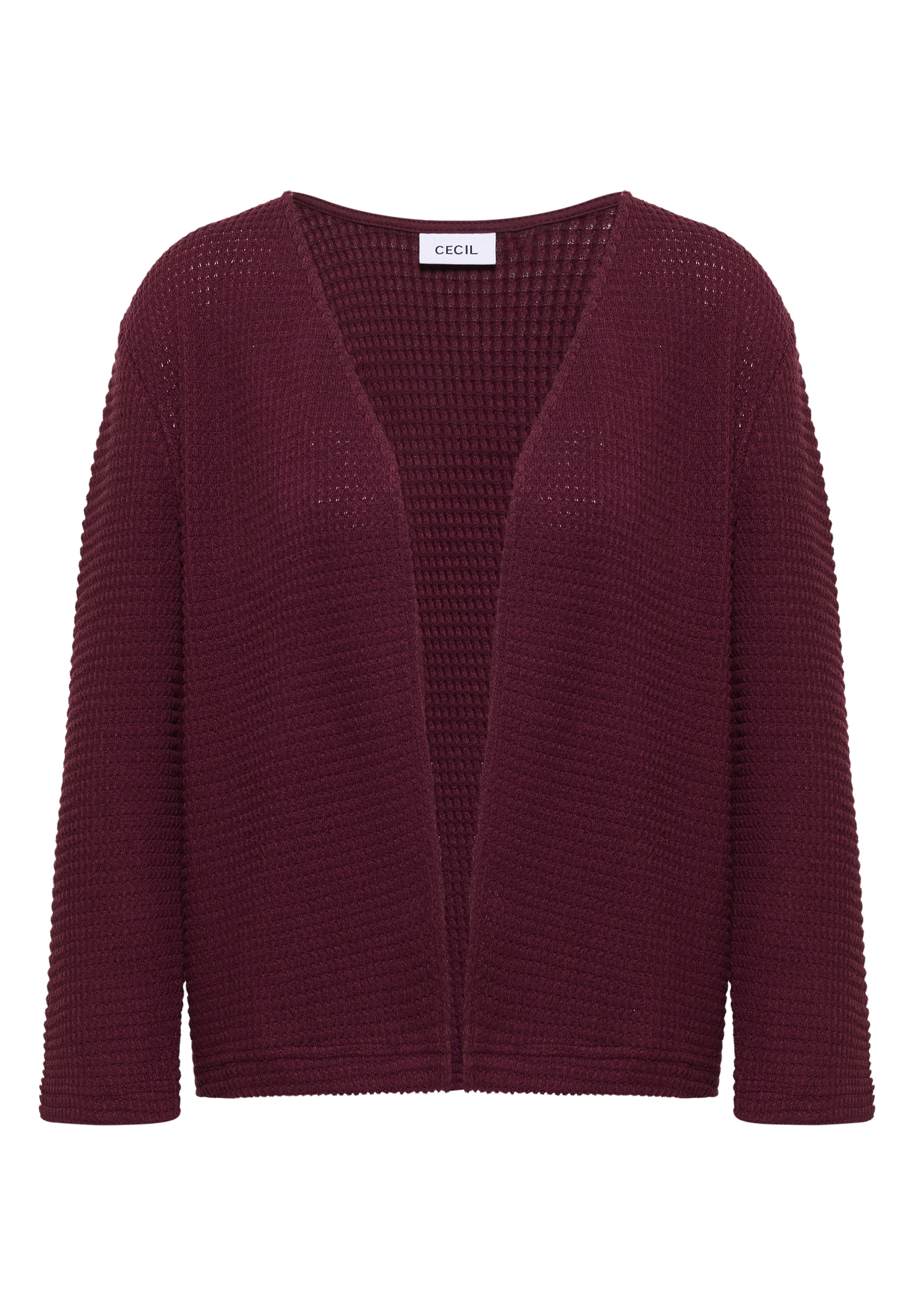 Cecil Veste chemise veste ouverte 3/4 manches en ajouré