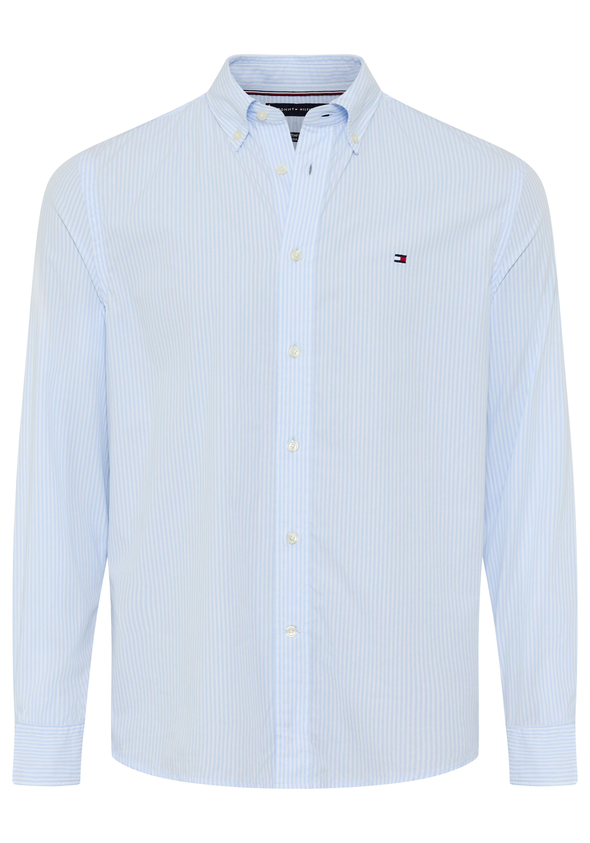 Tommy Hilfiger Chemise à manches longues »CORE FLEX POPLINE CLASSIC STRIPE« regular fit, Button-down-Kragen, feine Streifen