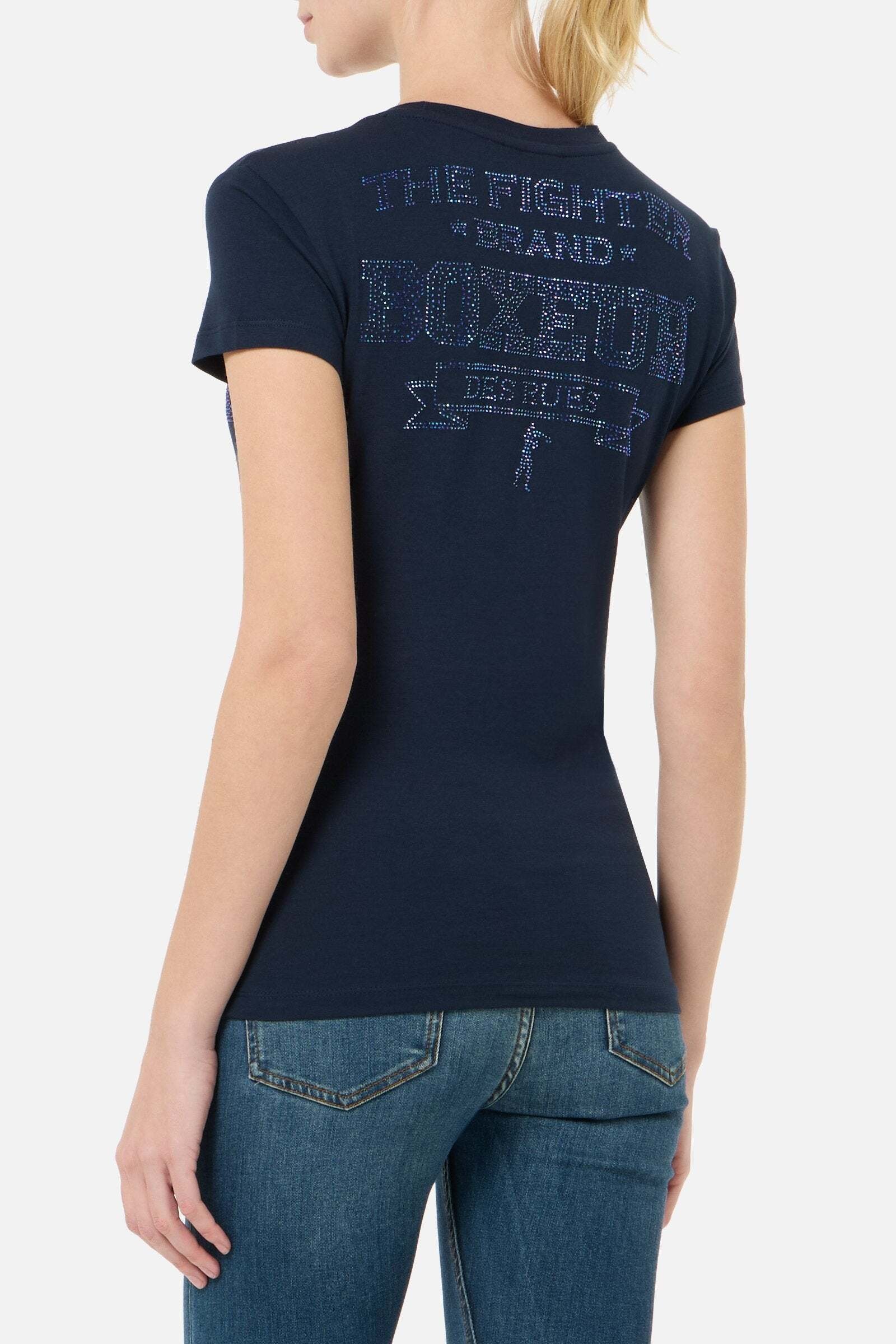 BOXEUR DES RUES T-shirt »BOXEUR DES RUES T-Shirt Rhinestone Logo«