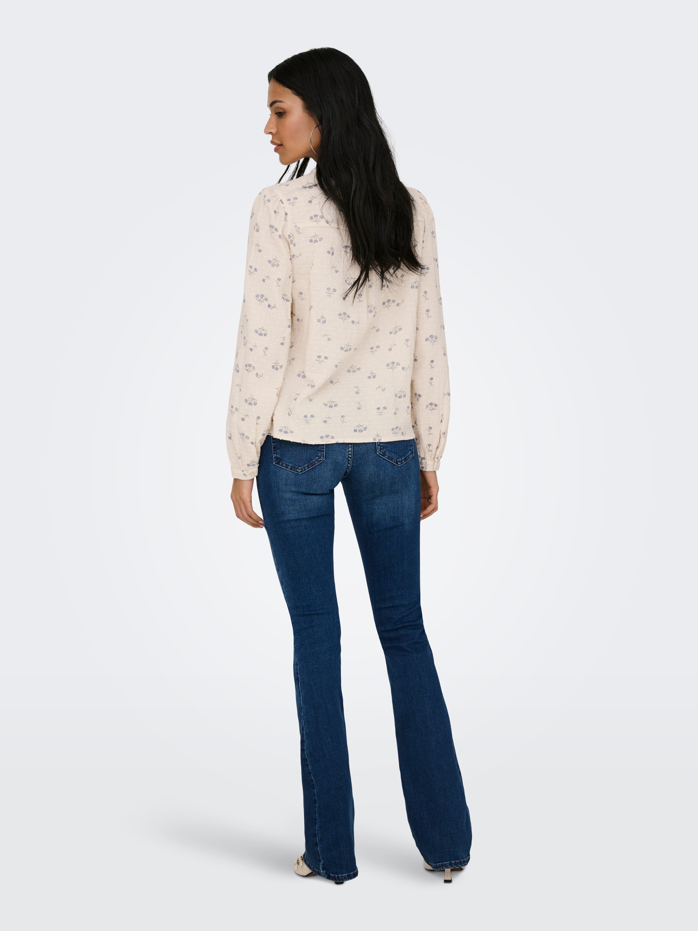 ONLY Blouse à pression »ONLLARI L/S FLOWER SHIRT NOOS WVN«