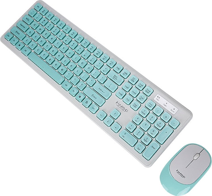 MARVO Tastatur- und Maus-Set »Marvo Wireless/kabellose Tastatur und Maus«