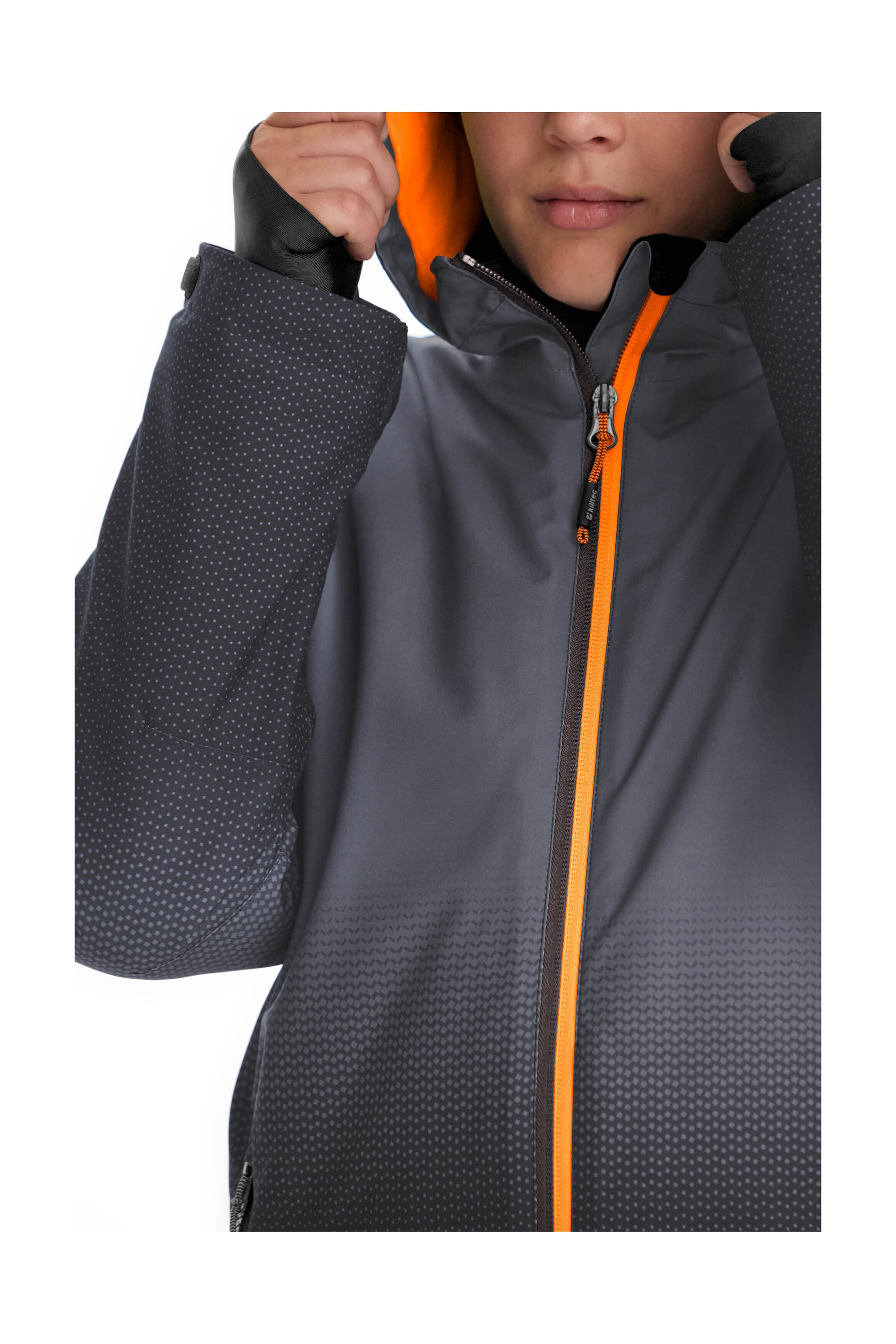 Killtec Veste d'extérieur »Lynge BYS JCKT E« Wasserdichte Funktionsjacke mit Schneefang und coolem Design