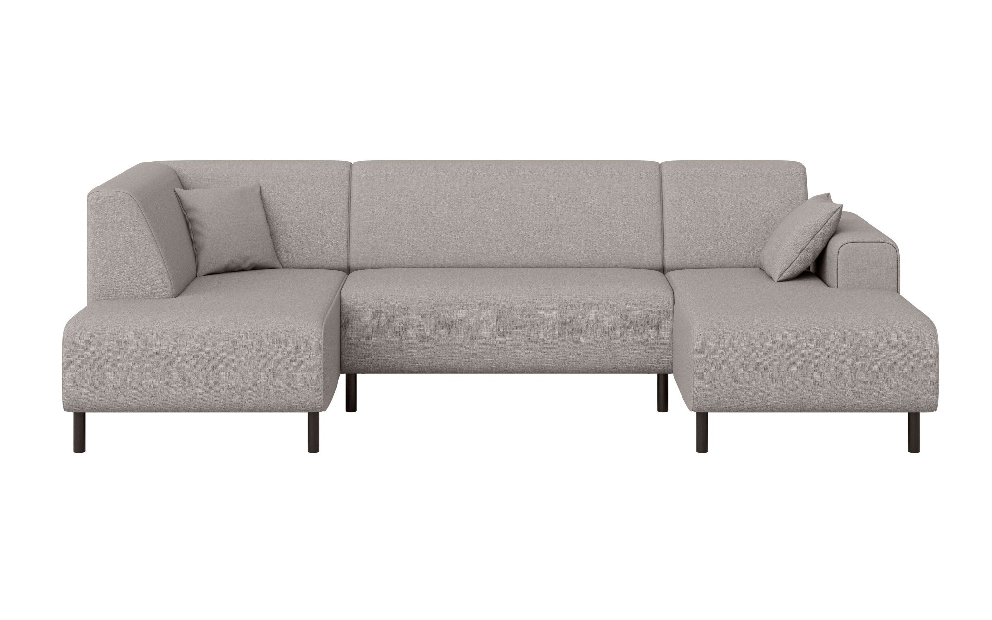 Home affaire Wohnlandschaft »ARROS U-Form mit Wellenunterfederung, Masse B/T/H: 300/163/81 cm« incl. Zierkissen, mit Recamiere links/rechts bestellbar, auch in Cord