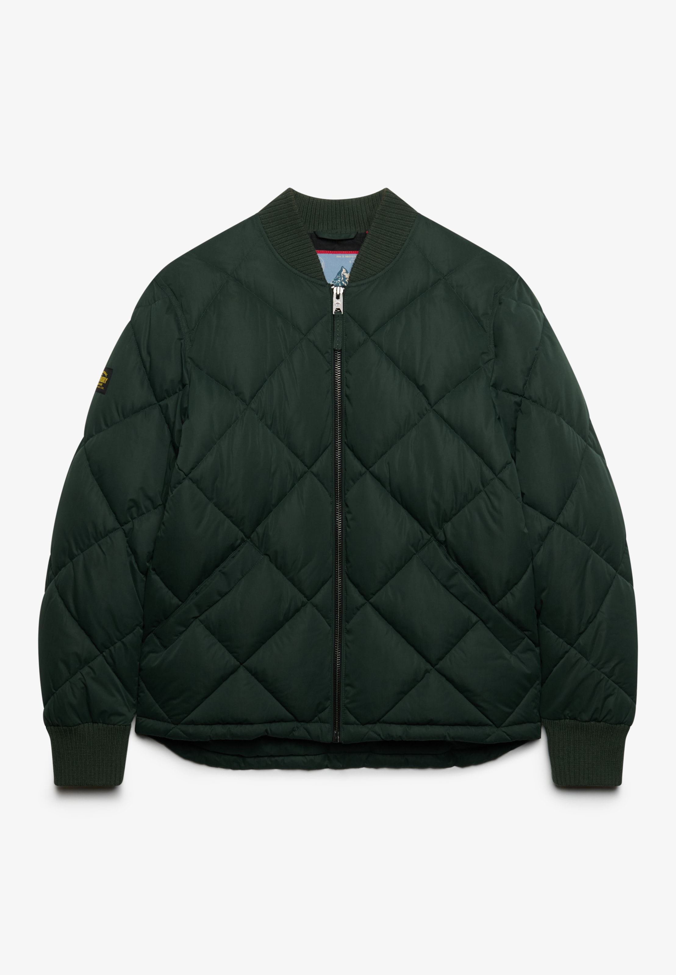 Superdry Veste matelassée »DIAMOND QUILT JACKET« Regular Fit, avec fermeture éclair, en polyester et fibre synthétique