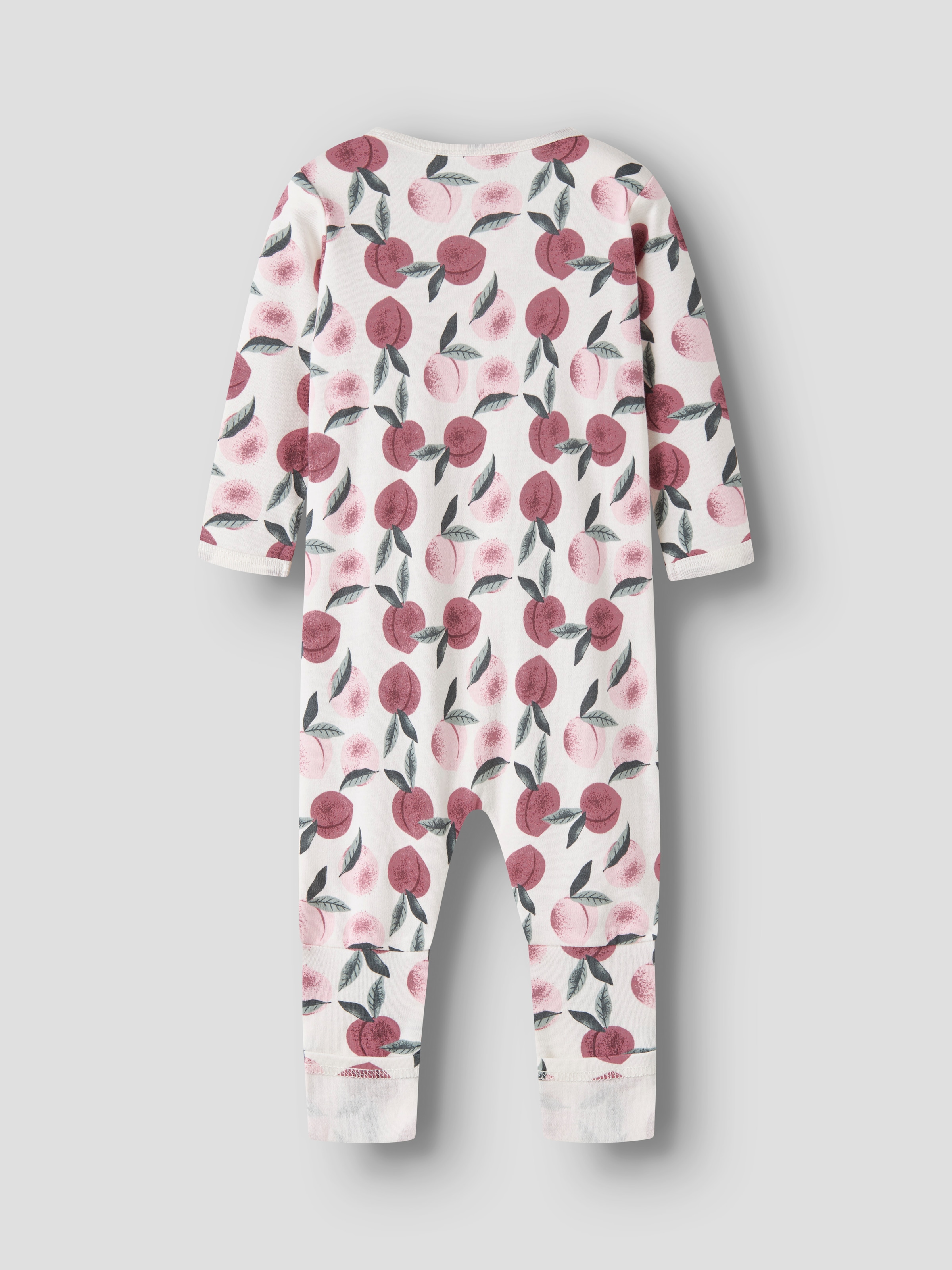 Name It Schlafanzug »NBFNIGHTSUIT ZIP FF PEACHES NOOS« aus Jersey, lockere Passform, mit Reissverschluss, für Mädchen