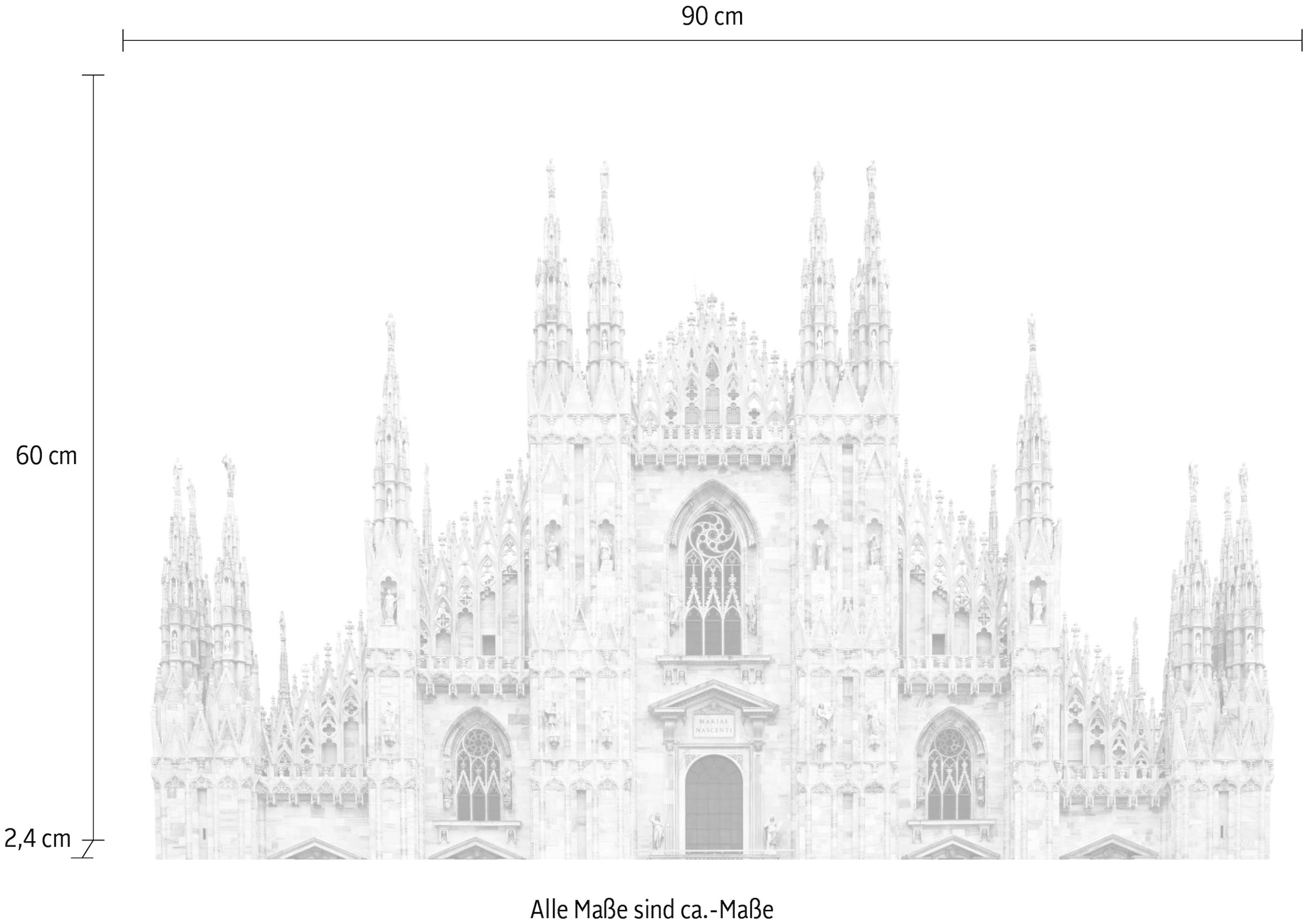 queence Acrylglasbild »Kathedrale« Elemente der Architektur | Gebäude | Kirche | Religion Fine Art-Print in Galeriequalität