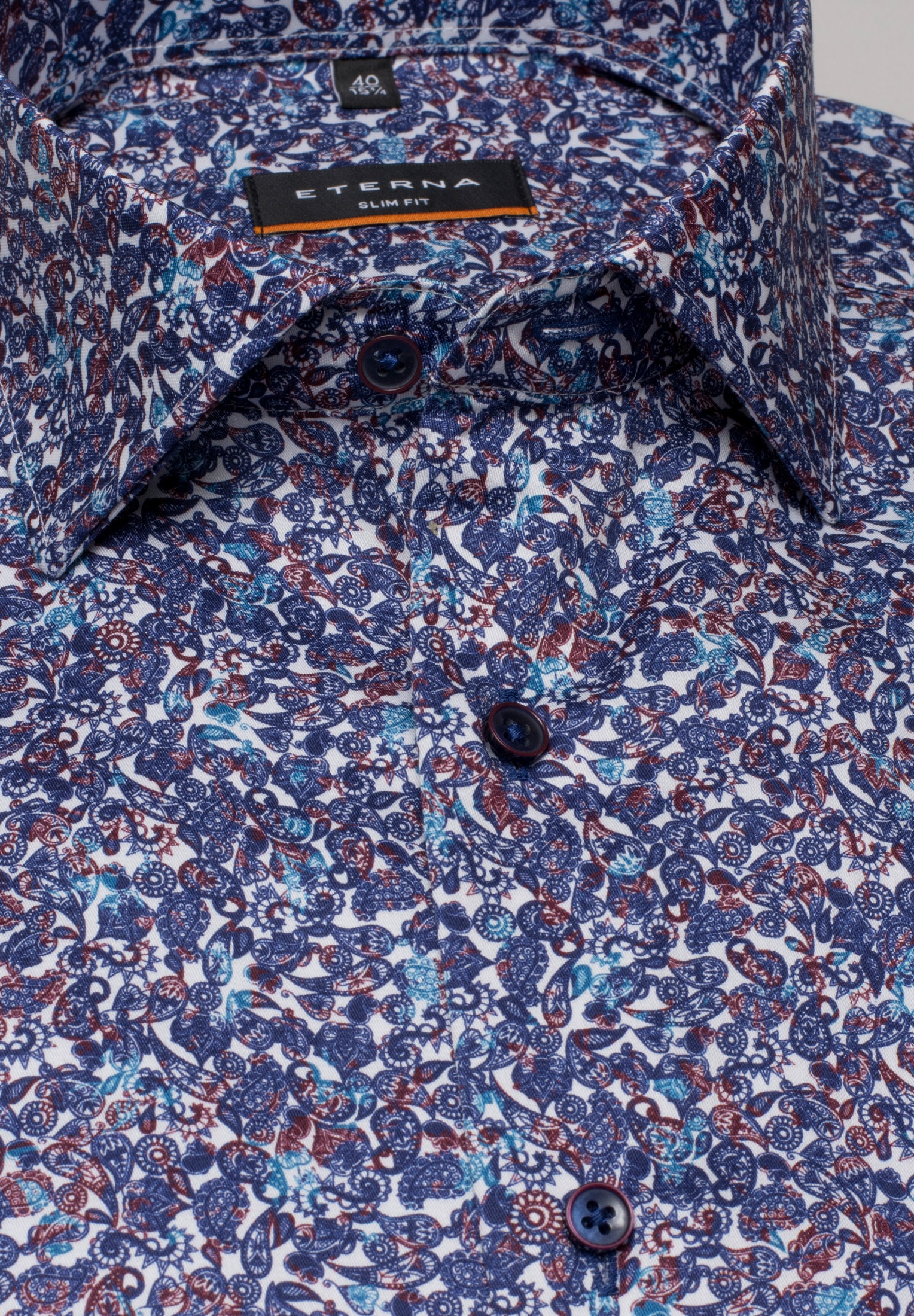 Eterna Langarmhemd »SLIM FIT« NON IRON (bügelfrei)