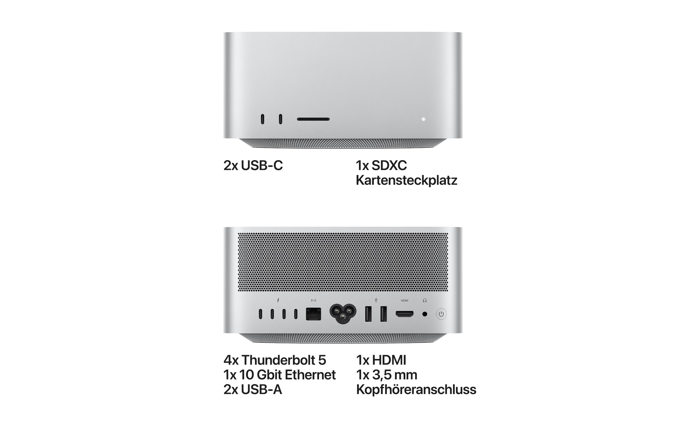 Apple »Mac Studio M5 Max (18C CPU/ 32C GPU/ 36 GB/ 512 GB)«